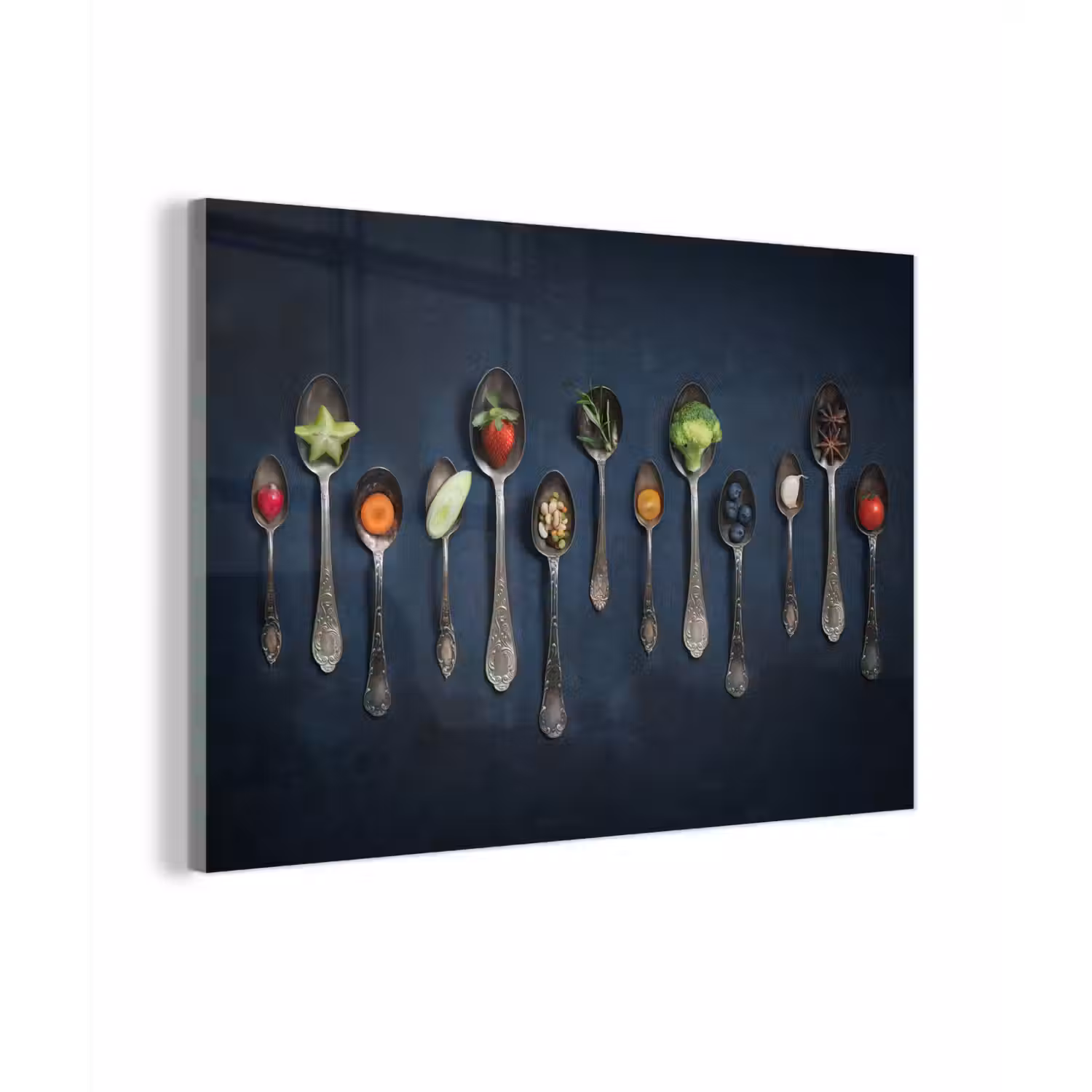 Kruiden - Lepel - Zilver - Specerijen - Industrieel plexiglas 5mm klein -sfeer1