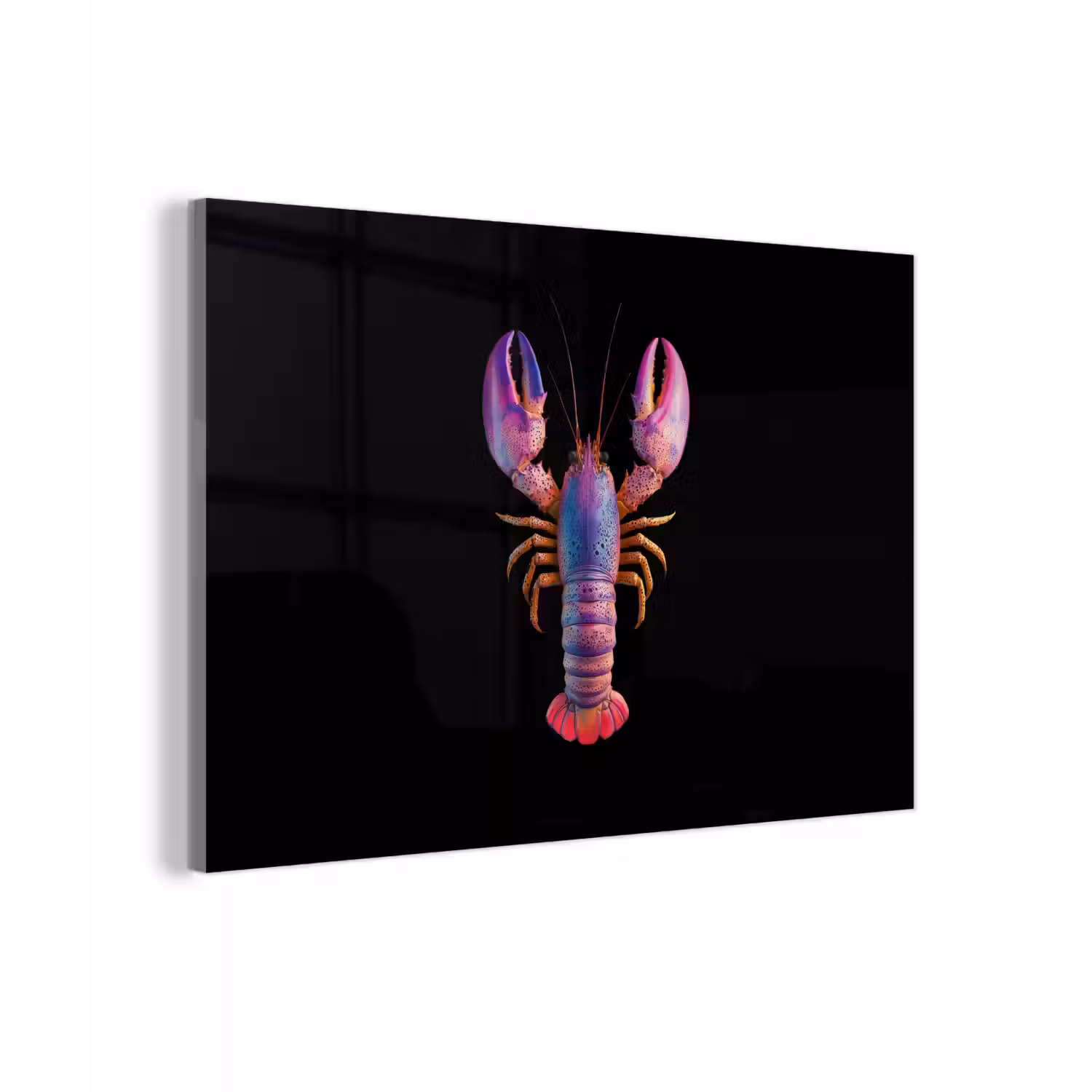 Kreeft - Paars - Roze - Zwart - Stippen - Lila plexiglas 5mm klein -zzzproduct_nieuw