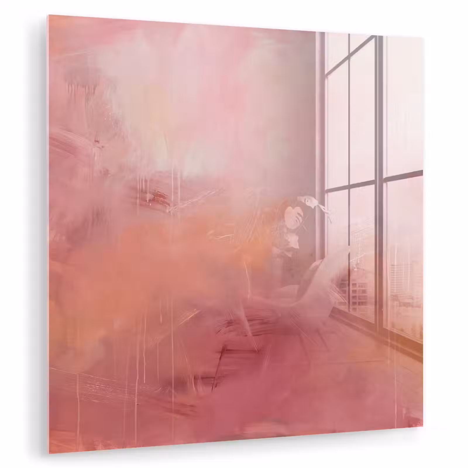 Glasbild - Kunst – Fließend – Pastell – Abstrakt - Kunst - Vloeiend - Pastel - Abstract plexiglas 5mm klein