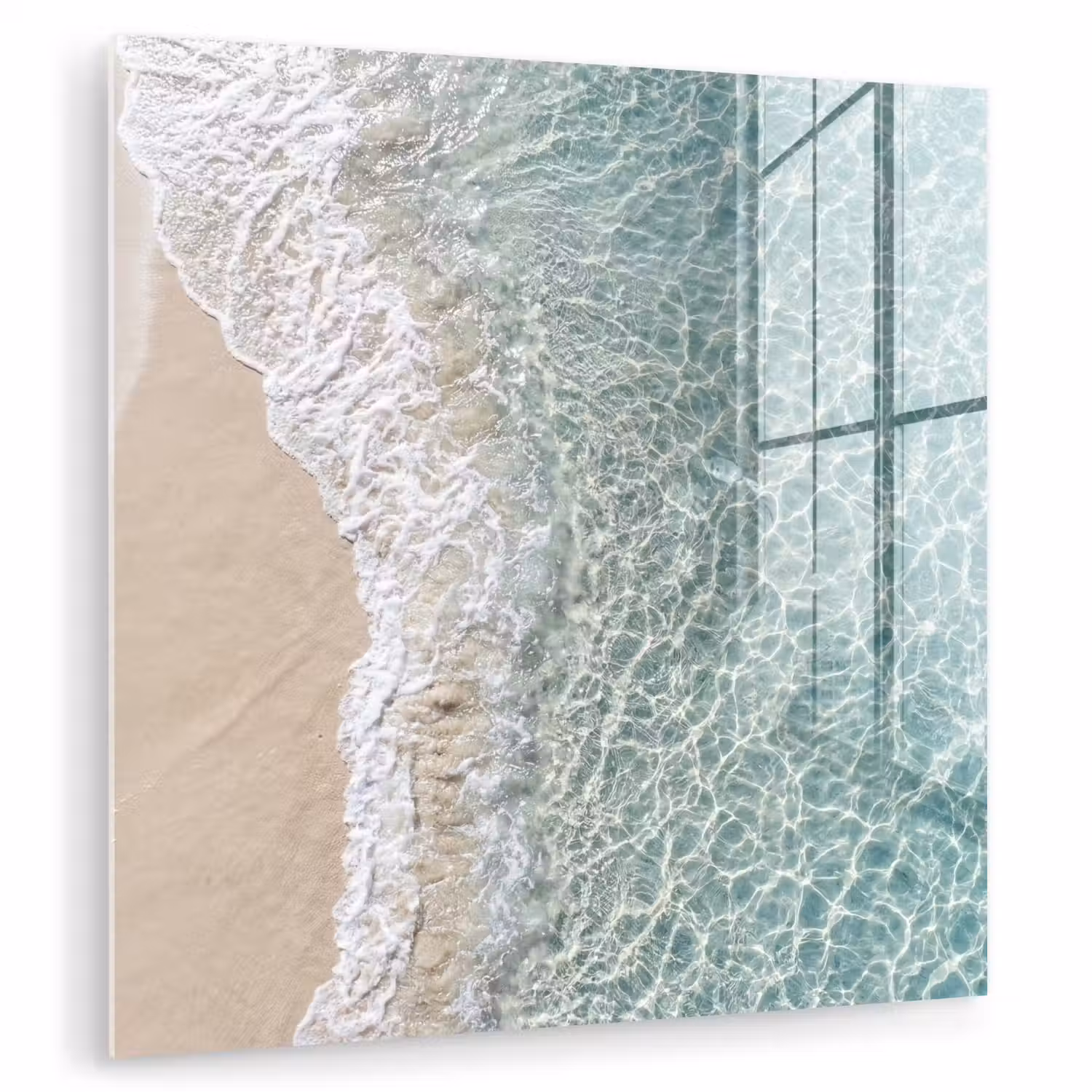 Kust - Zand - Blauw plexiglas 5mm klein -zzzproduct_nieuw