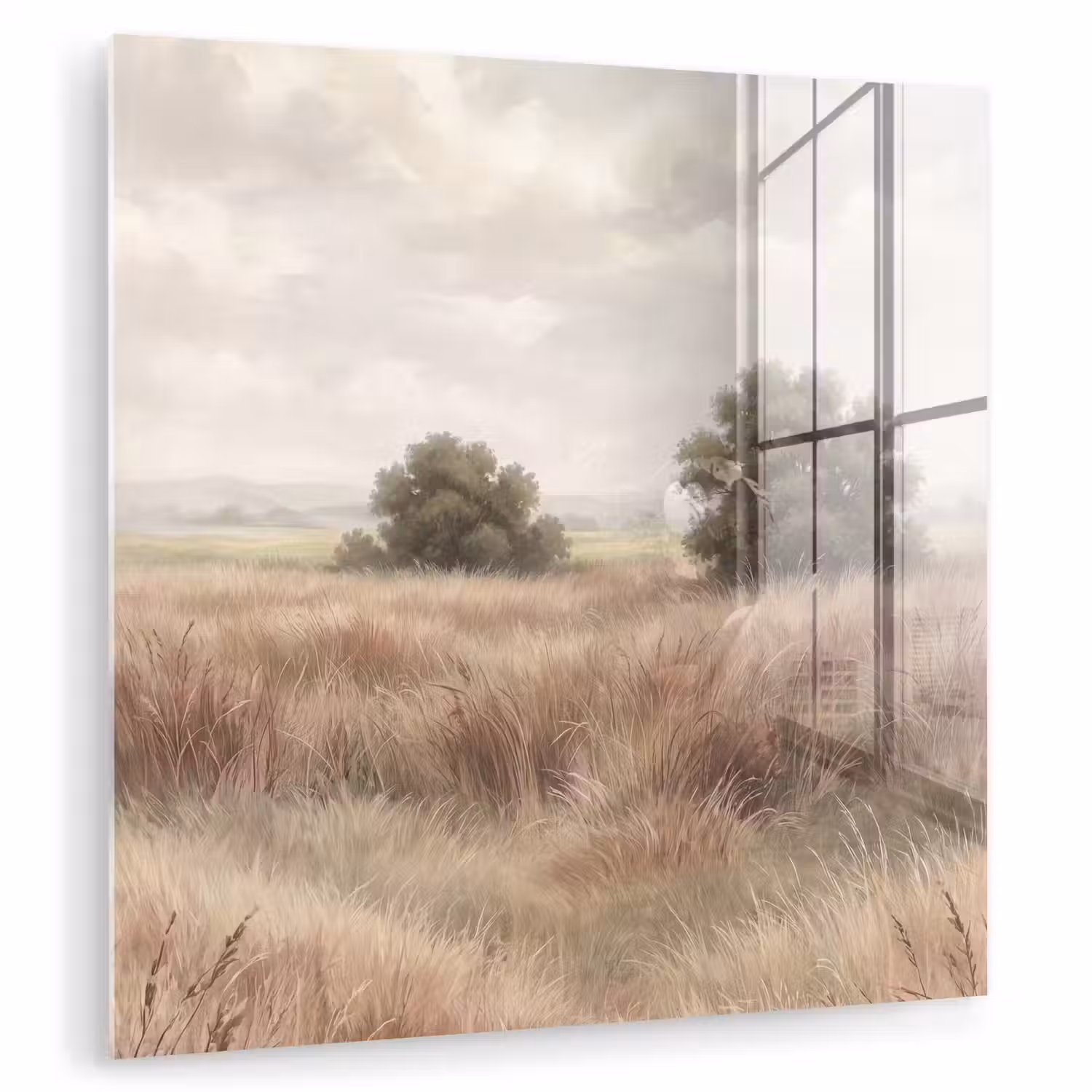 Landschap - Minimalistisch - Beige plexiglas 5mm klein -zzzproduct_nieuw