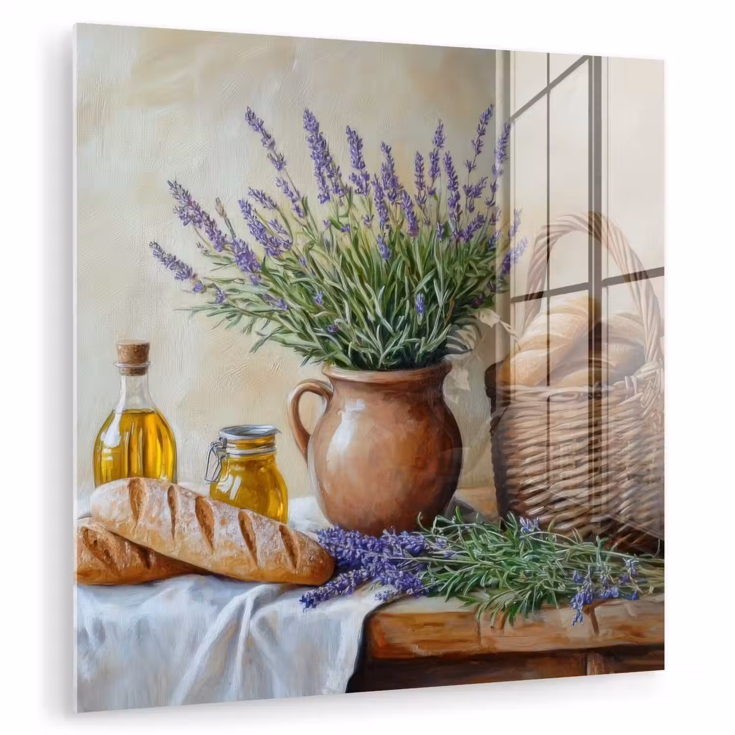 Lavendel - Brood - Stilleven plexiglas 5mm klein -zzzproduct_nieuw