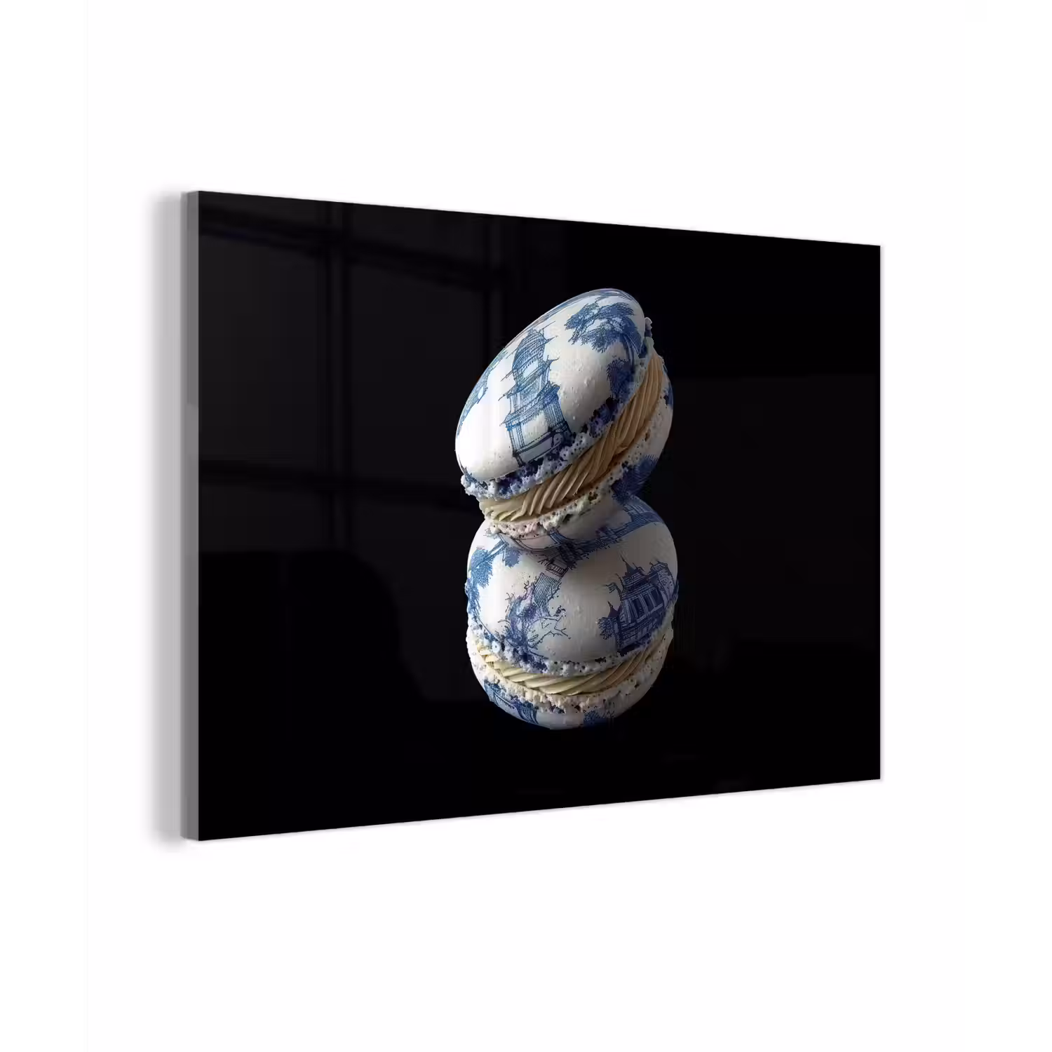 Eten - Macarons - Delfts blauw - Koekjes plexiglas 5mm klein -zzzproduct_nieuw