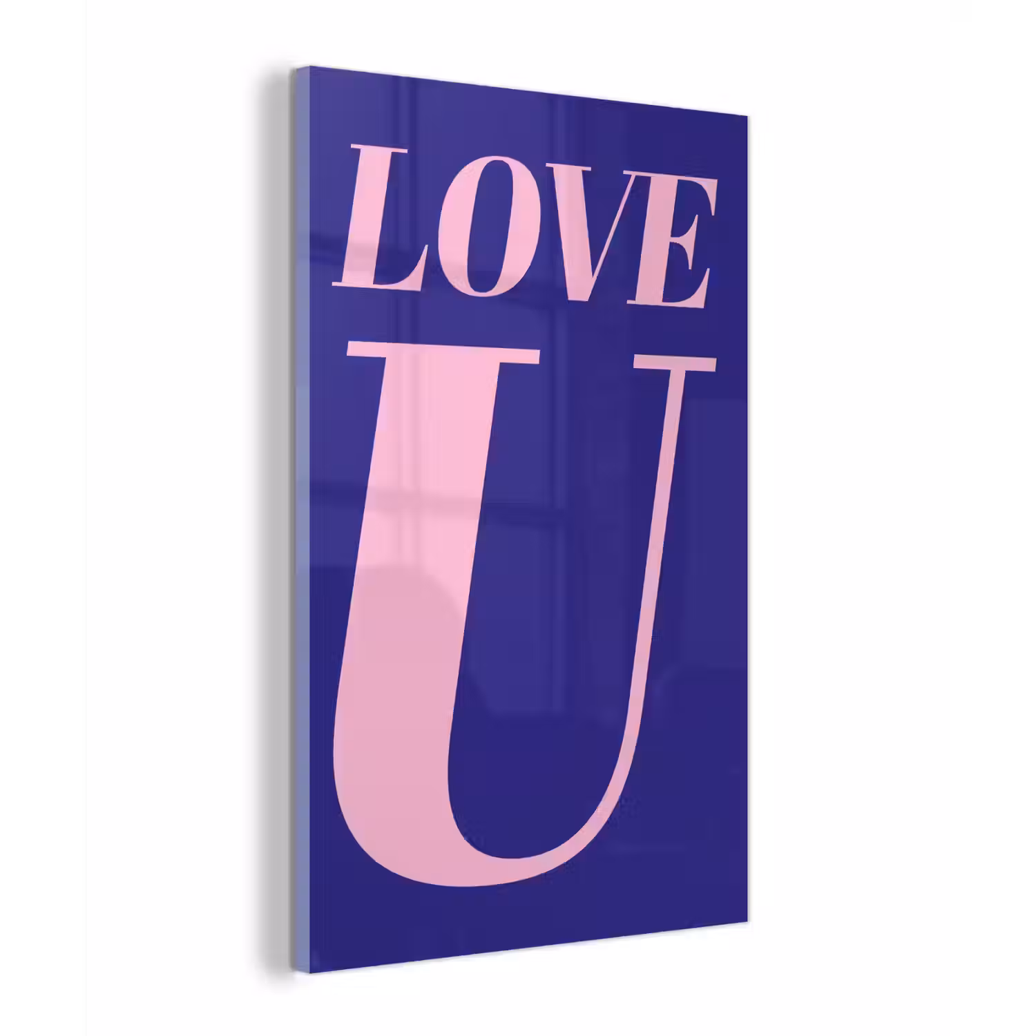 Love - Blauw - Valentijn plexiglas 5mm klein -z3d