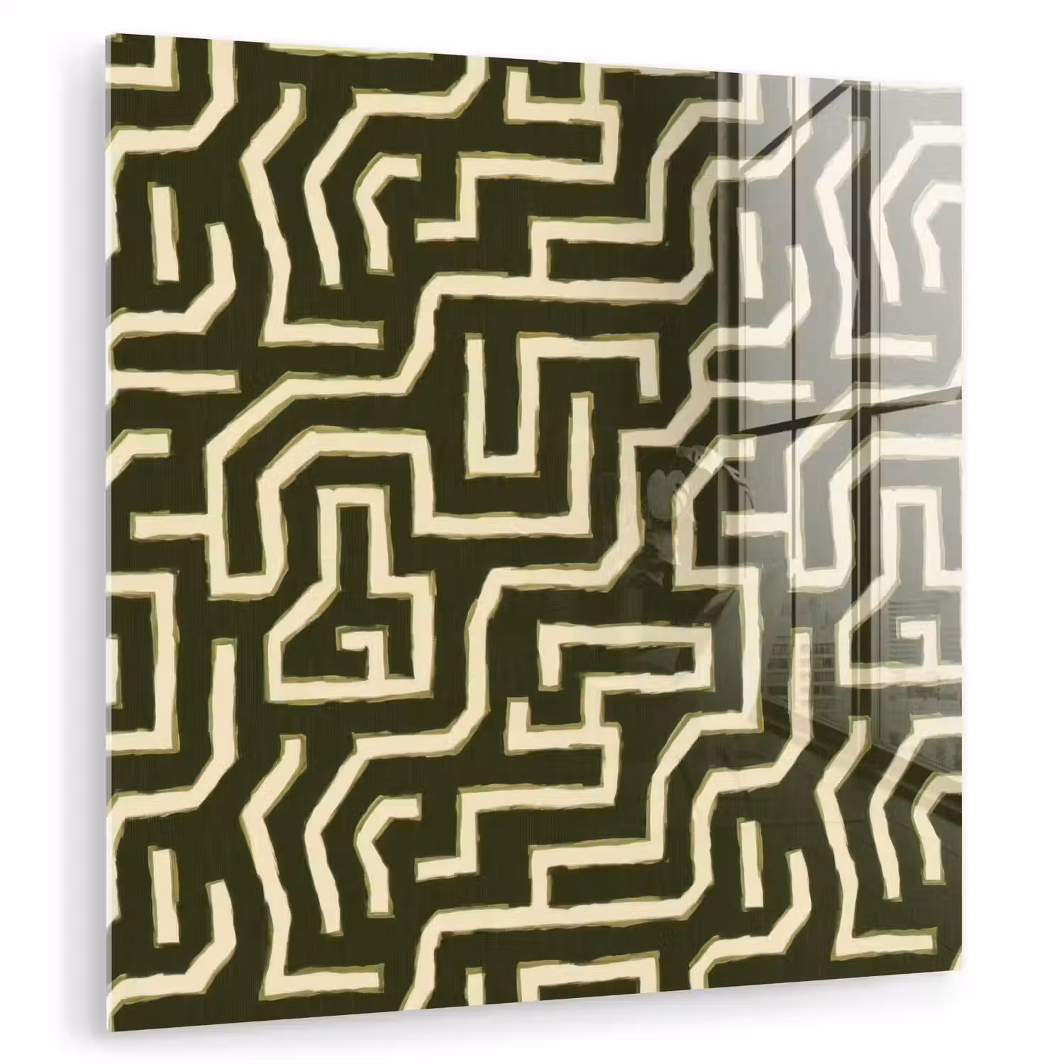 Lijnen - Abstract - Groen plexiglas 5mm klein 11 -zzzproduct_nieuw