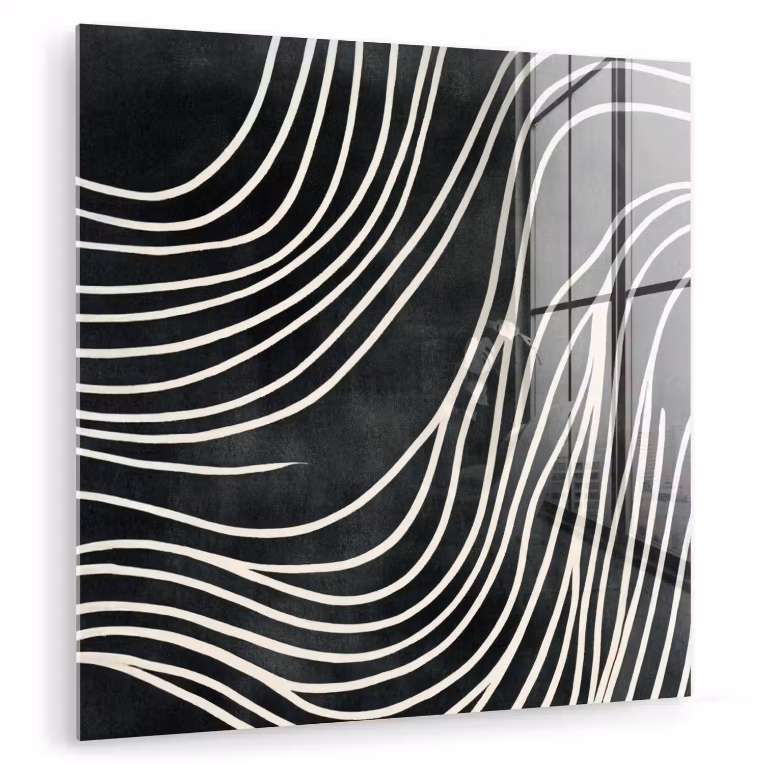Lijnen - Patroon - Abstract - Wit plexiglas 5mm klein -zzzproduct_nieuw