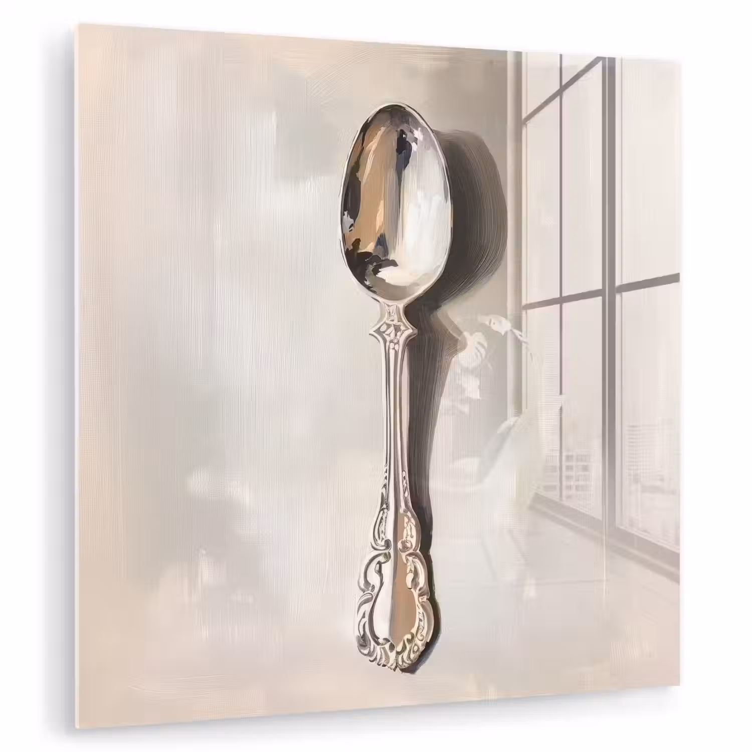 Lepel - Verf - Zilver plexiglas 5mm klein -zzzproduct_nieuw