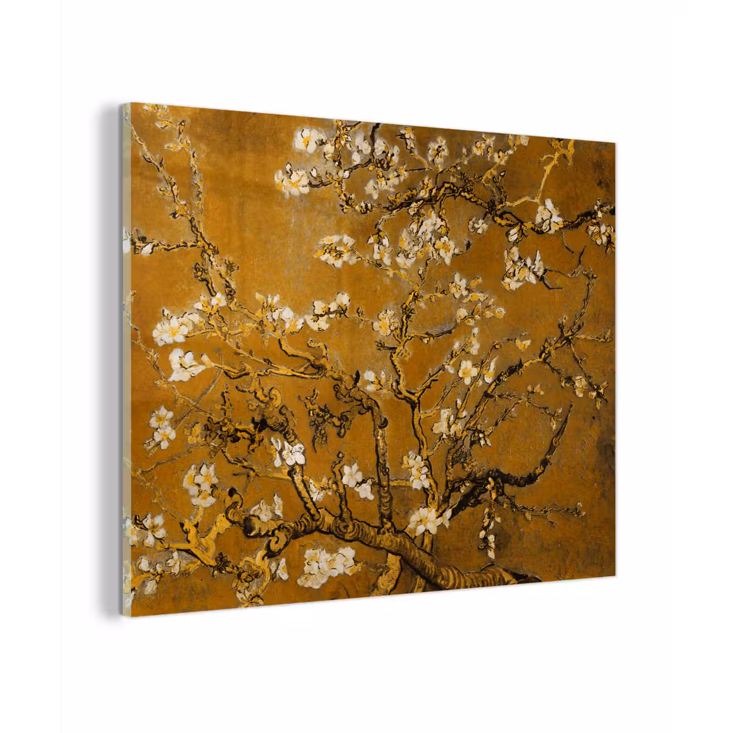 Amandelbloesem - Vincent van Gogh - Goud plexiglas 5mm klein -z3d