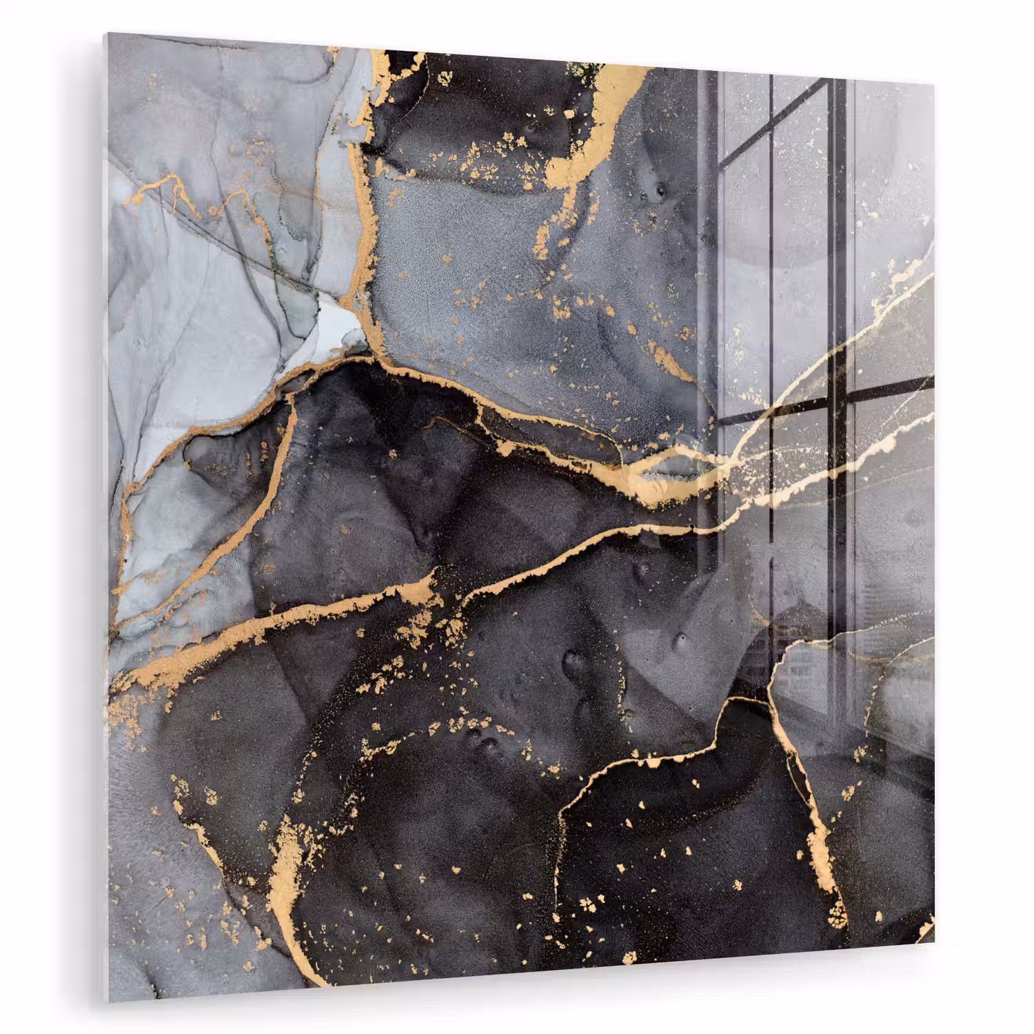 Marmer - Abstract - Goud - Grijs plexiglas 5mm klein -zzzproduct_nieuw