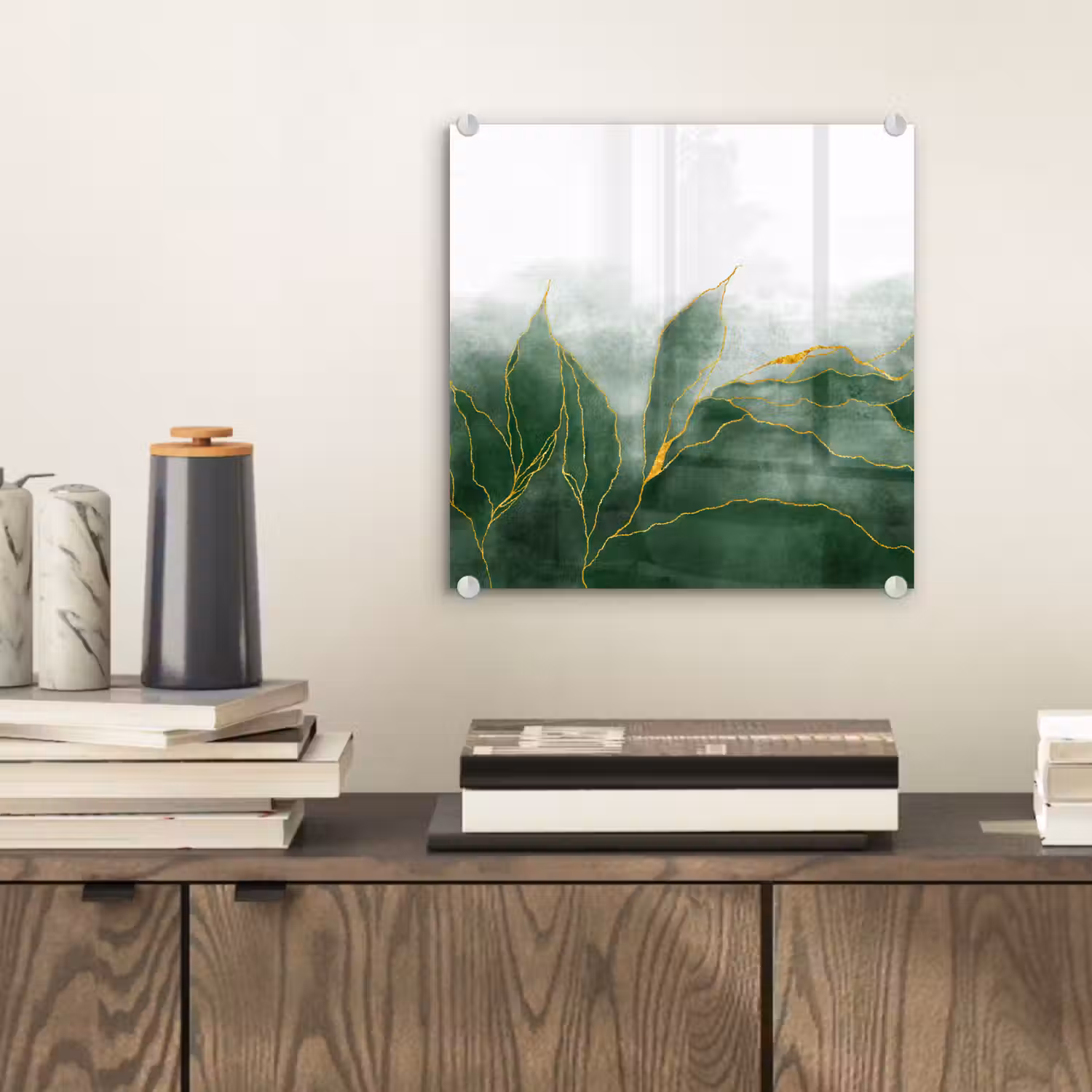 Marmer - Groen - Luxe - Goud - Marmerlook plexiglas 5mm klein -sfeer1