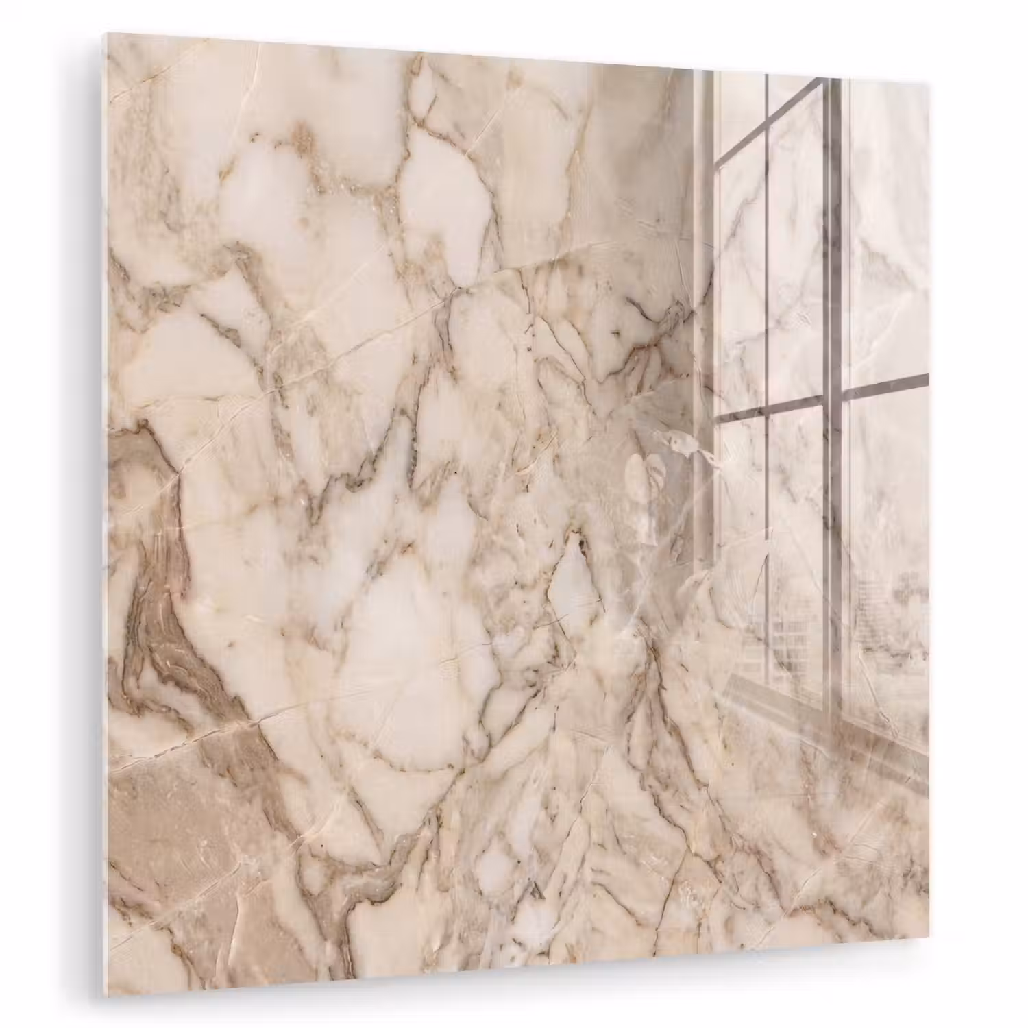 Marmer - Aderen - Textuur - Beige - Modern plexiglas 5mm klein -zzzproduct_nieuw