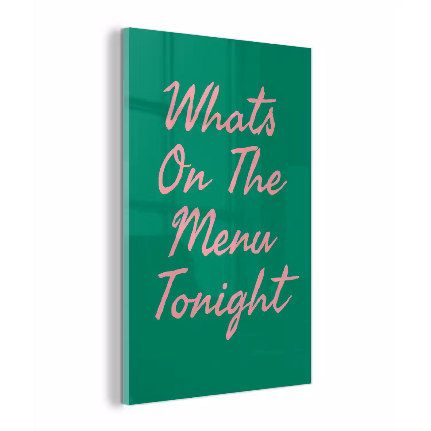 Menu - Quote - Roze plexiglas 5mm klein -z3d