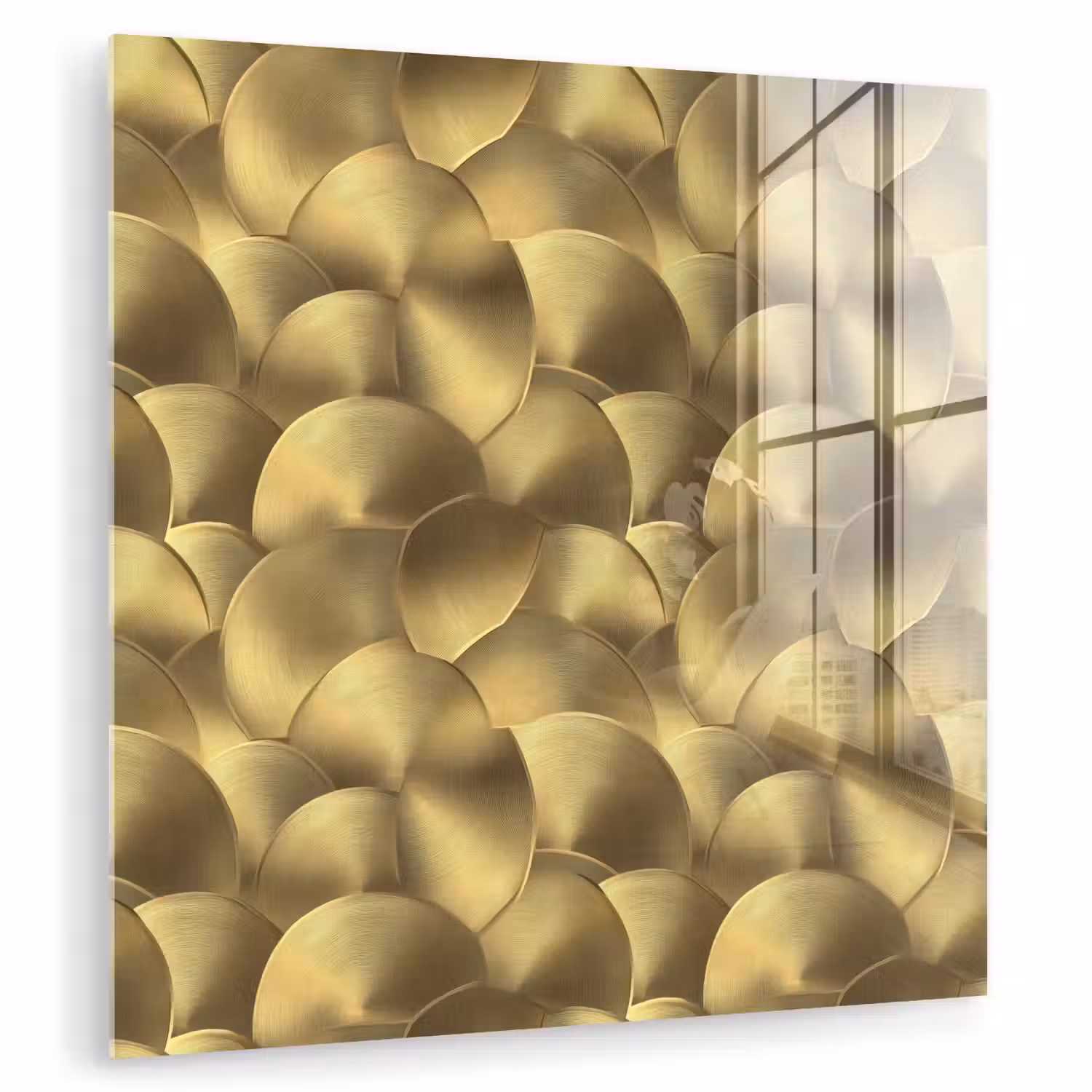 Modern - Cirkel - Goud plexiglas 5mm klein 11 -zzzproduct_nieuw