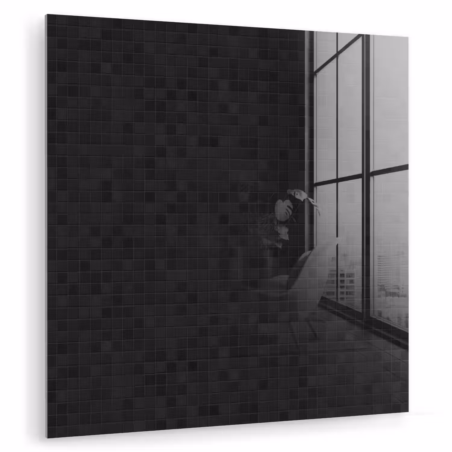 Mozaïek - Patroon - Antraciet - Zwart plexiglas 5mm klein 11 -zzzproduct_nieuw