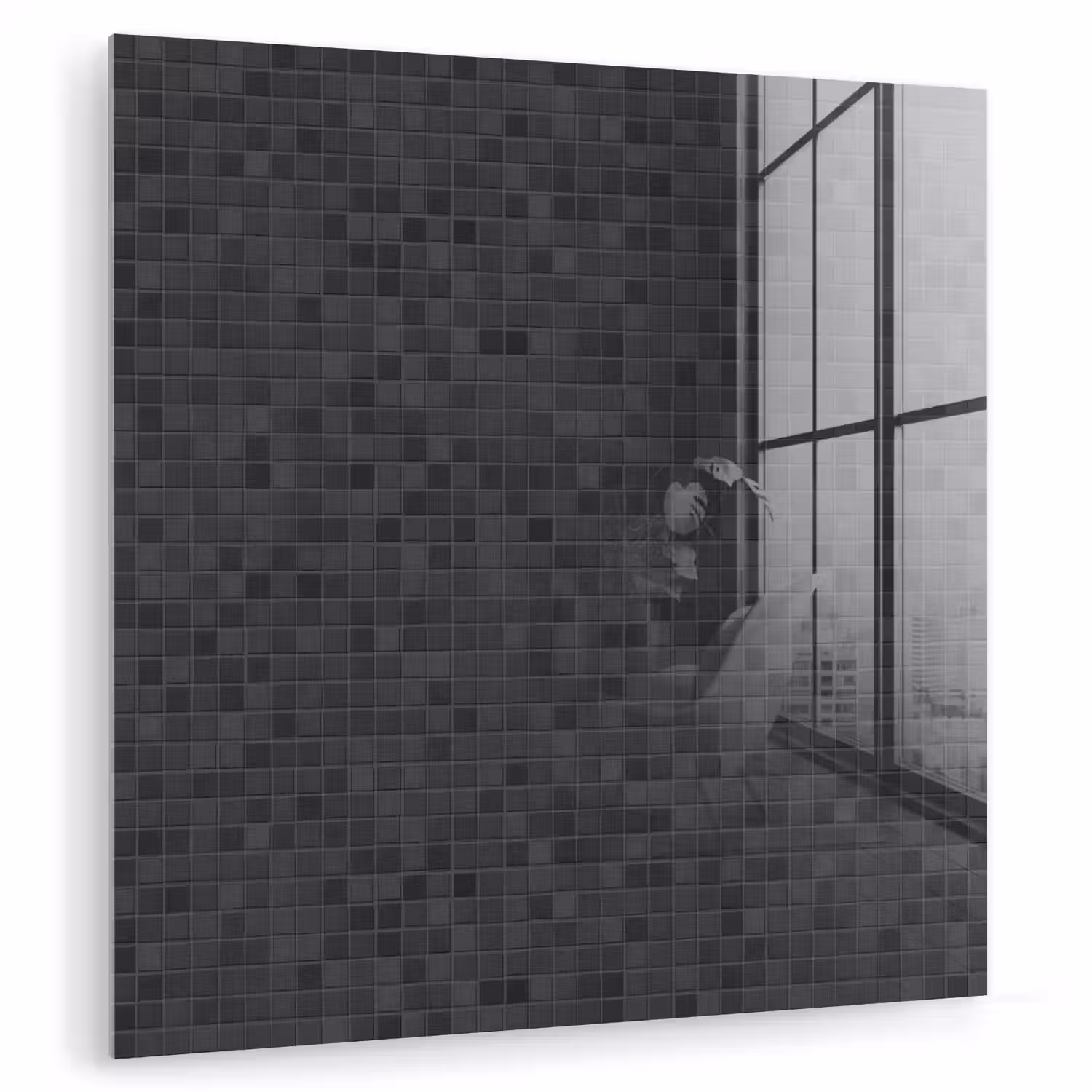 Mozaïek - Patroon - Zwart plexiglas 5mm klein 11 -zzzproduct_nieuw