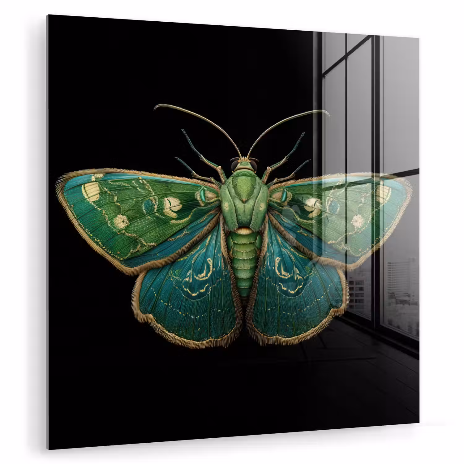 Mot - Levendig - Groen plexiglas 5mm klein -zzzproduct_nieuw