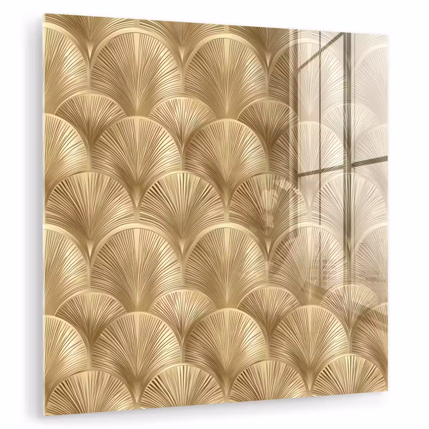 Patroon - Waaier - Goud plexiglas 5mm klein 11 -zzzproduct_nieuw