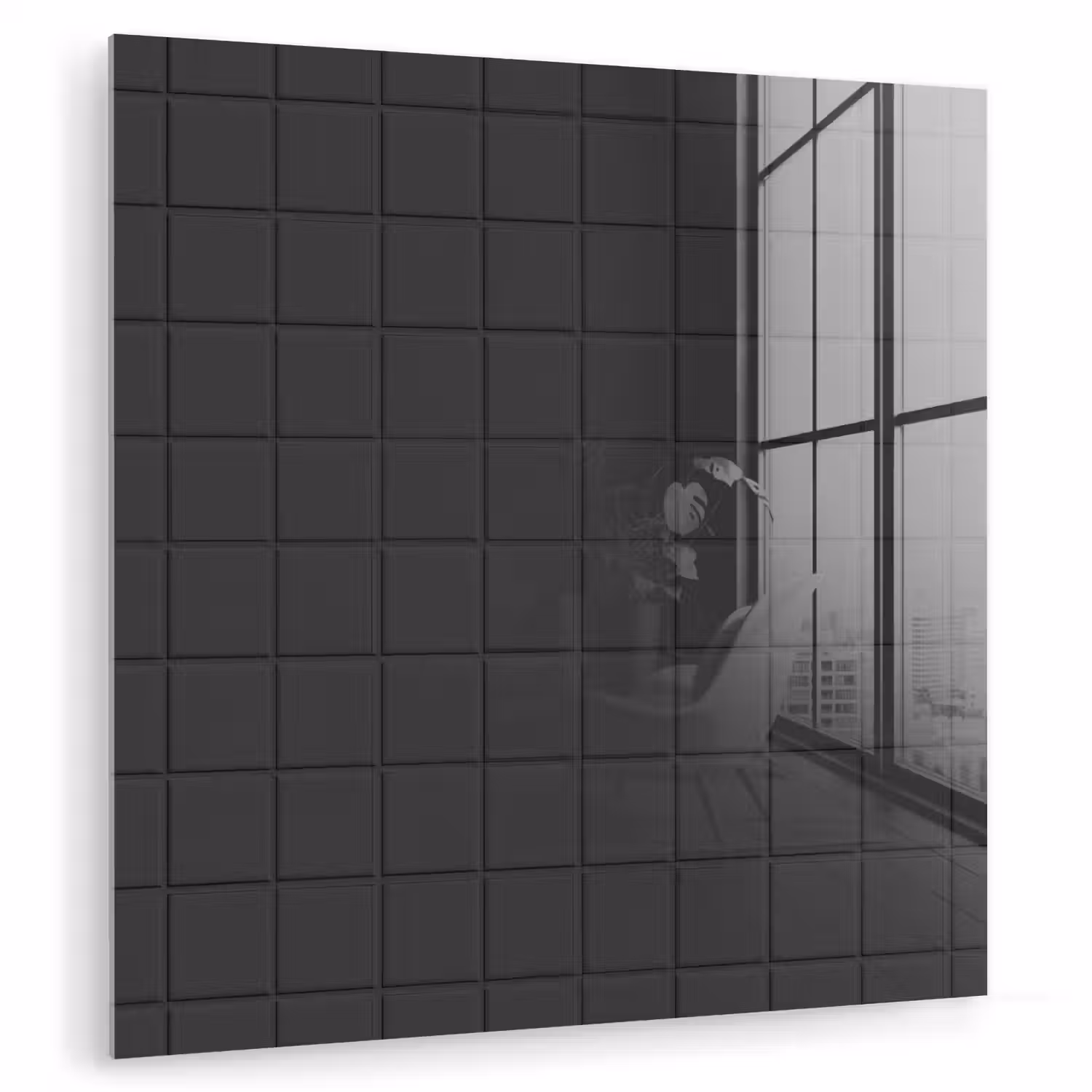 Patroon - Tegel - Antraciet plexiglas 5mm klein 11 -zzzproduct_nieuw