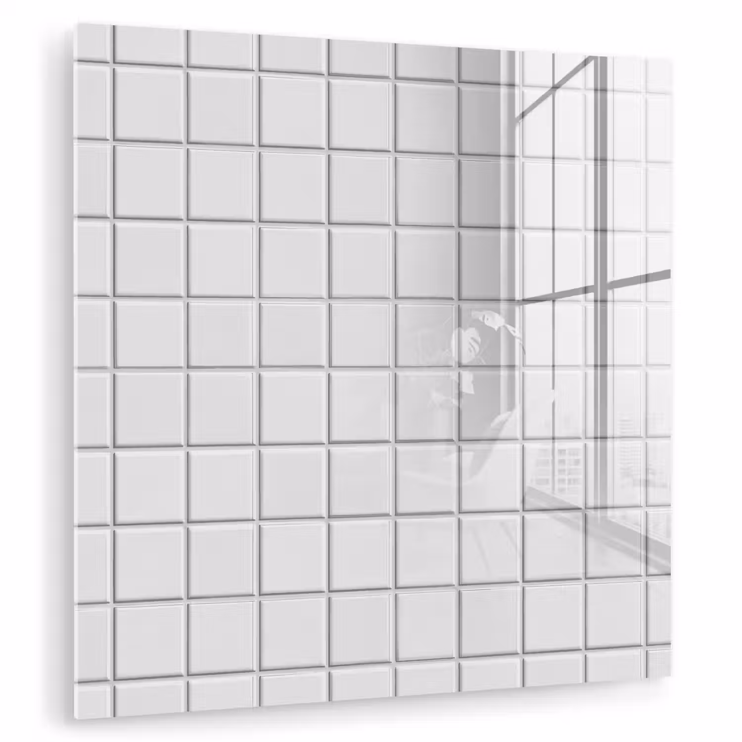 Patroon - Tegels - Grijs - Wit plexiglas 5mm klein 11 -zzzproduct_nieuw