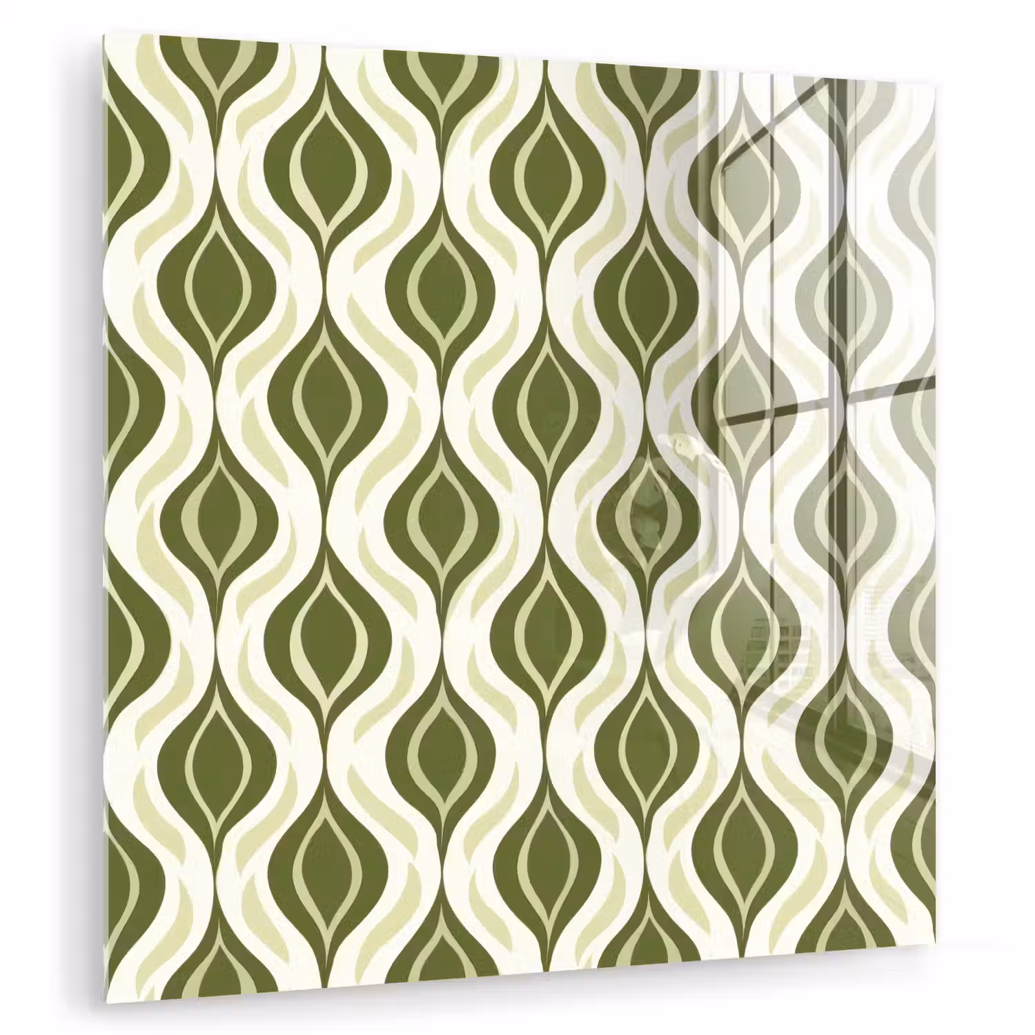 Patroon - Retro - Groen plexiglas 5mm klein 11 -zzzproduct_nieuw