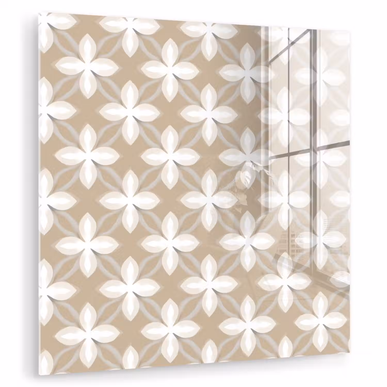 Patroon - Symmetrisch - Beige plexiglas 5mm klein 11 -zzzproduct_nieuw