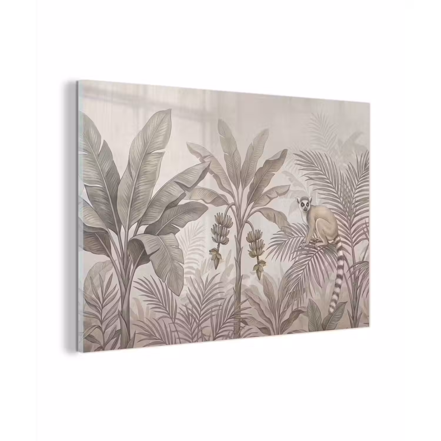 Natuur - Jungle - Ringstaartmaki - Bruin plexiglas 5mm klein -zzzproduct_nieuw