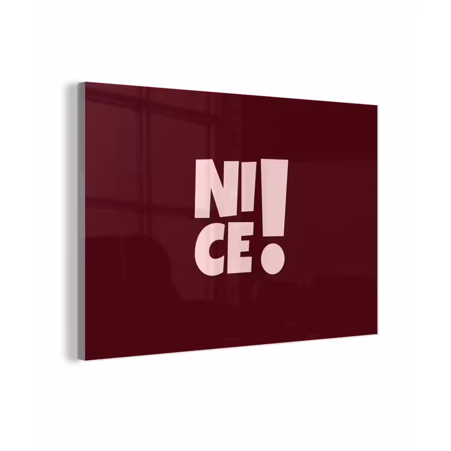 Nice - Uitroepteken - Rood plexiglas 5mm klein -z3d