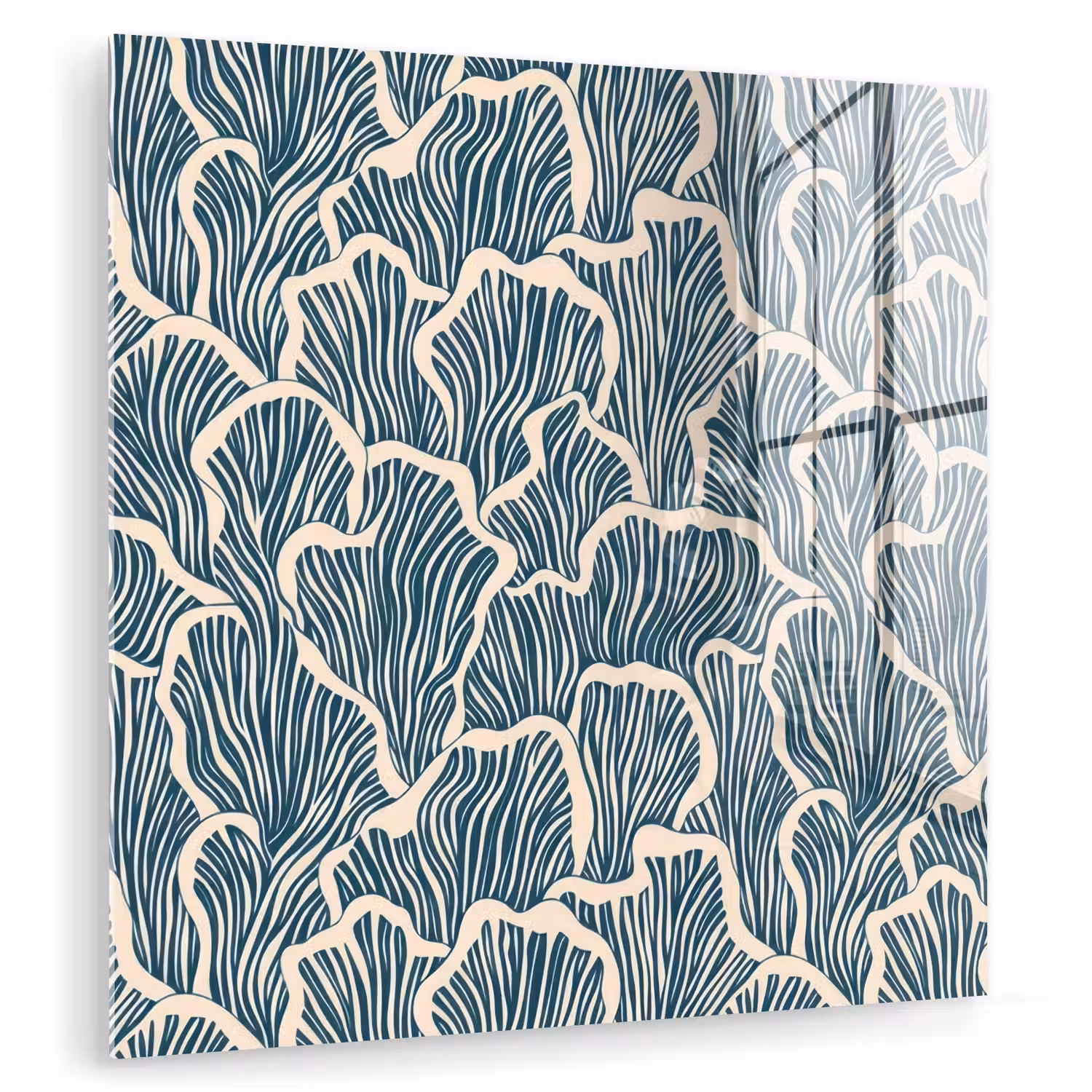 Organisch - Blauw - Crème - Schelpen plexiglas 5mm klein 11 -zzzproduct_nieuw