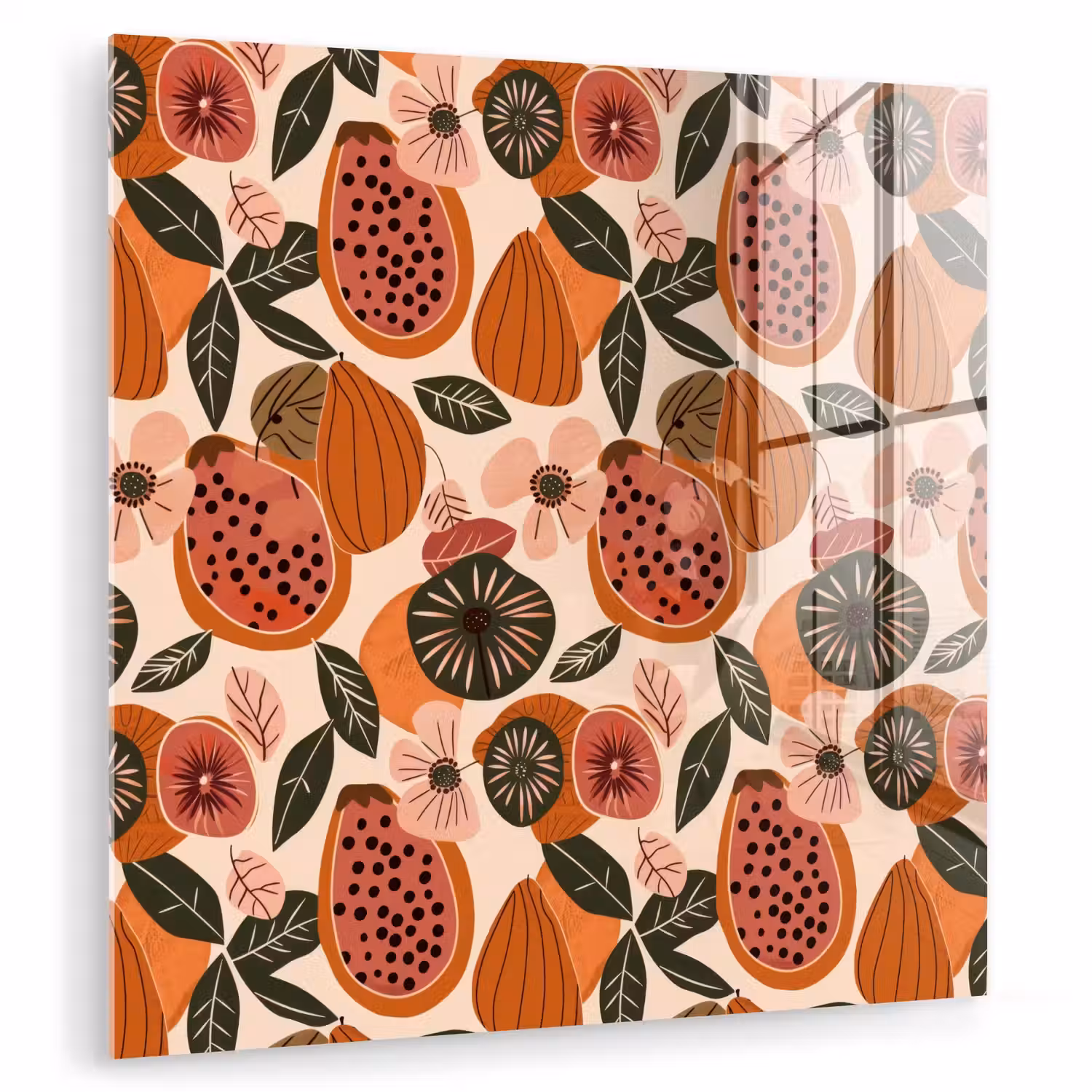 Papaja - Bloesem - Oranje plexiglas 5mm klein 11 -zzzproduct_nieuw