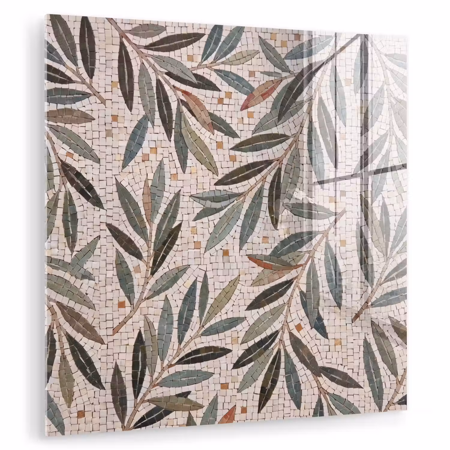 Plant - Blad - Mozaïek - Groen plexiglas 5mm klein -zzzproduct_nieuw