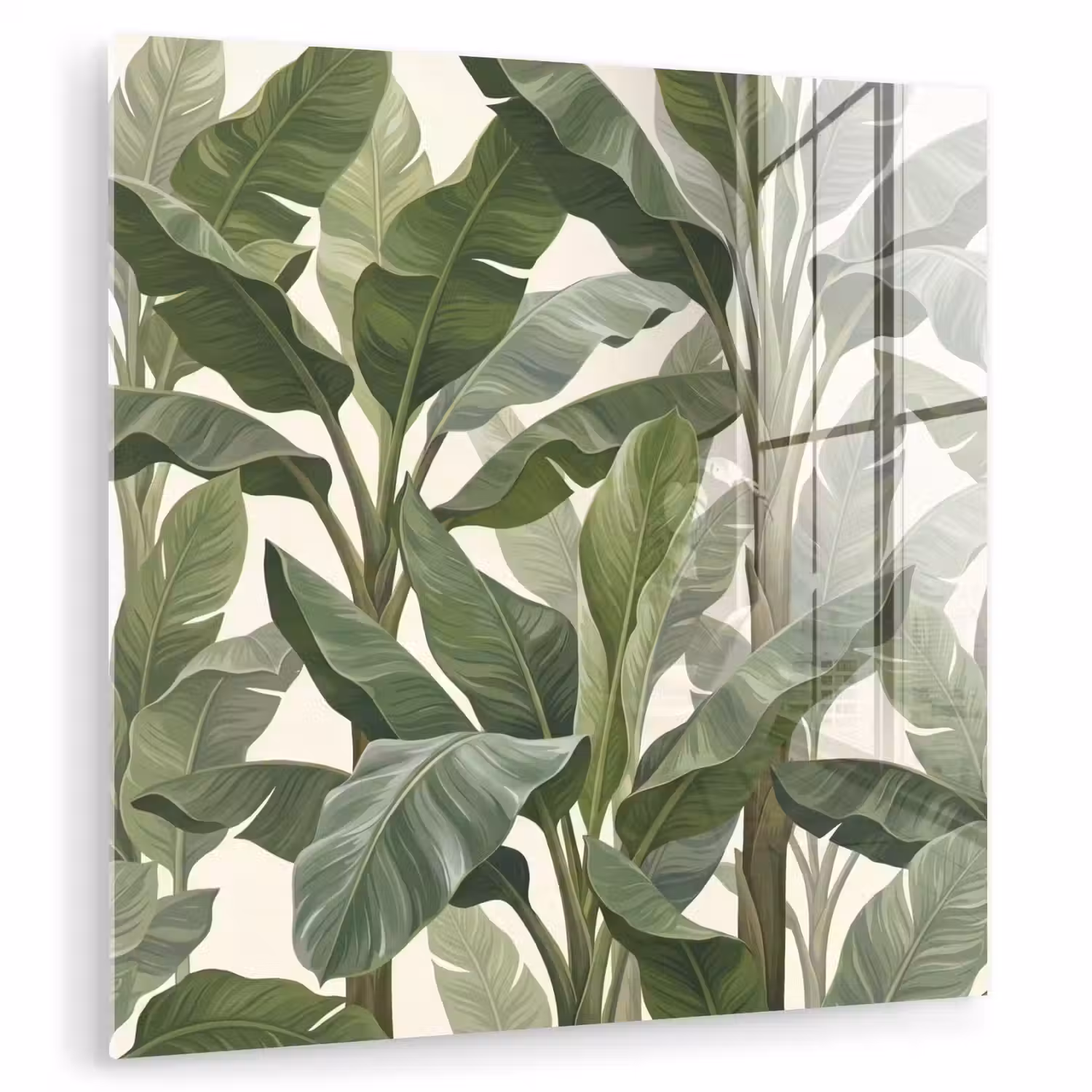 Planten - Bladeren - Tropisch - Groen plexiglas 5mm klein -zzzproduct_nieuw