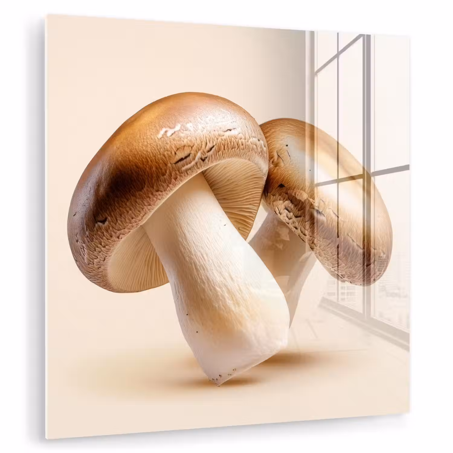 Champignons - Zacht - Beige plexiglas 5mm klein -zzzproduct_nieuw