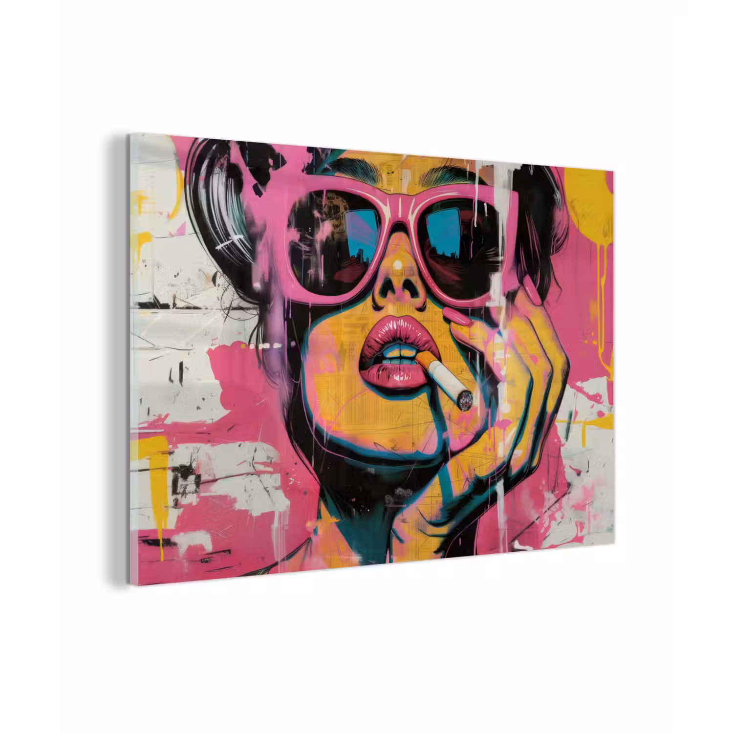 Portret - Vrouw - Abstract - Zonnebril plexiglas 5mm klein -zzzproduct_nieuw