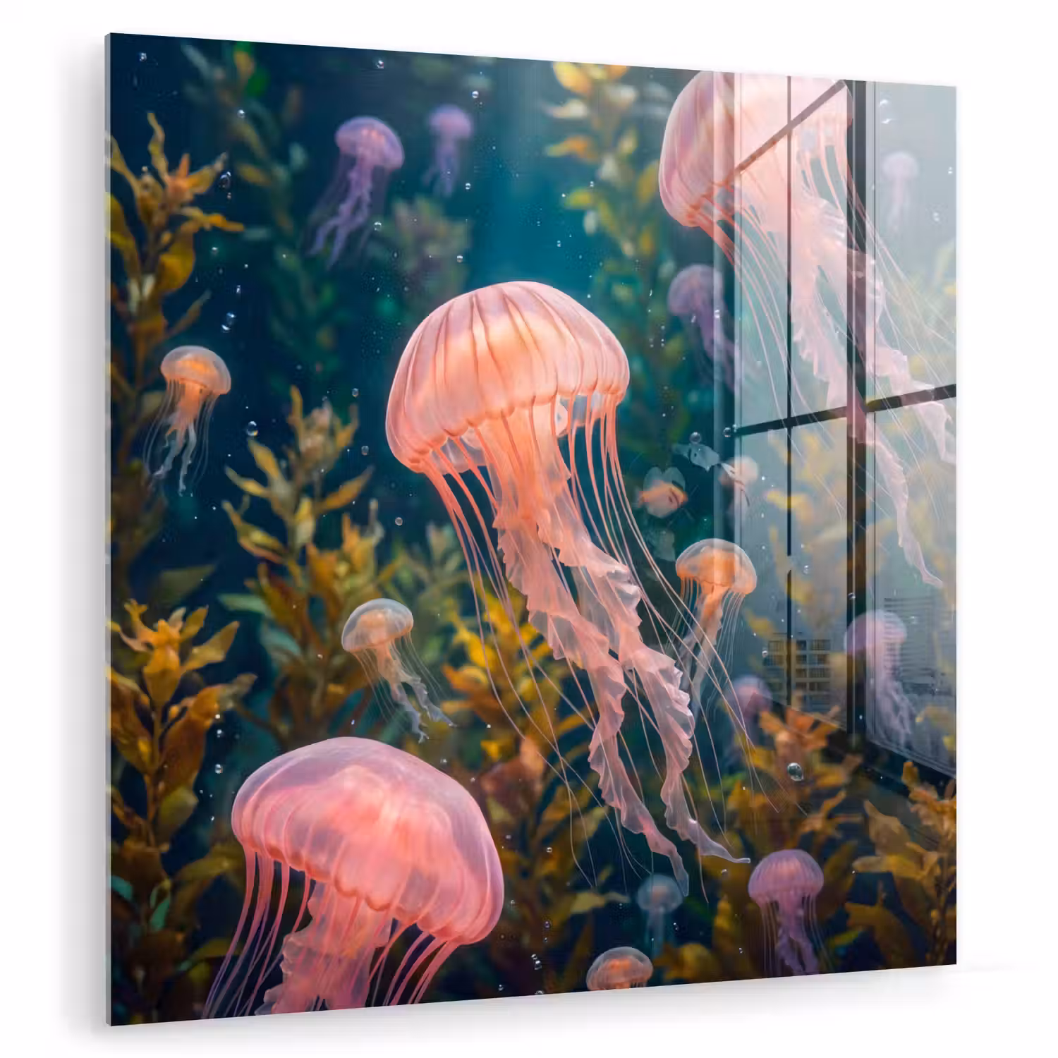 Kwal - Roze - Onderwater - Zeeleven - Dieren plexiglas 5mm klein -zzzproduct_nieuw