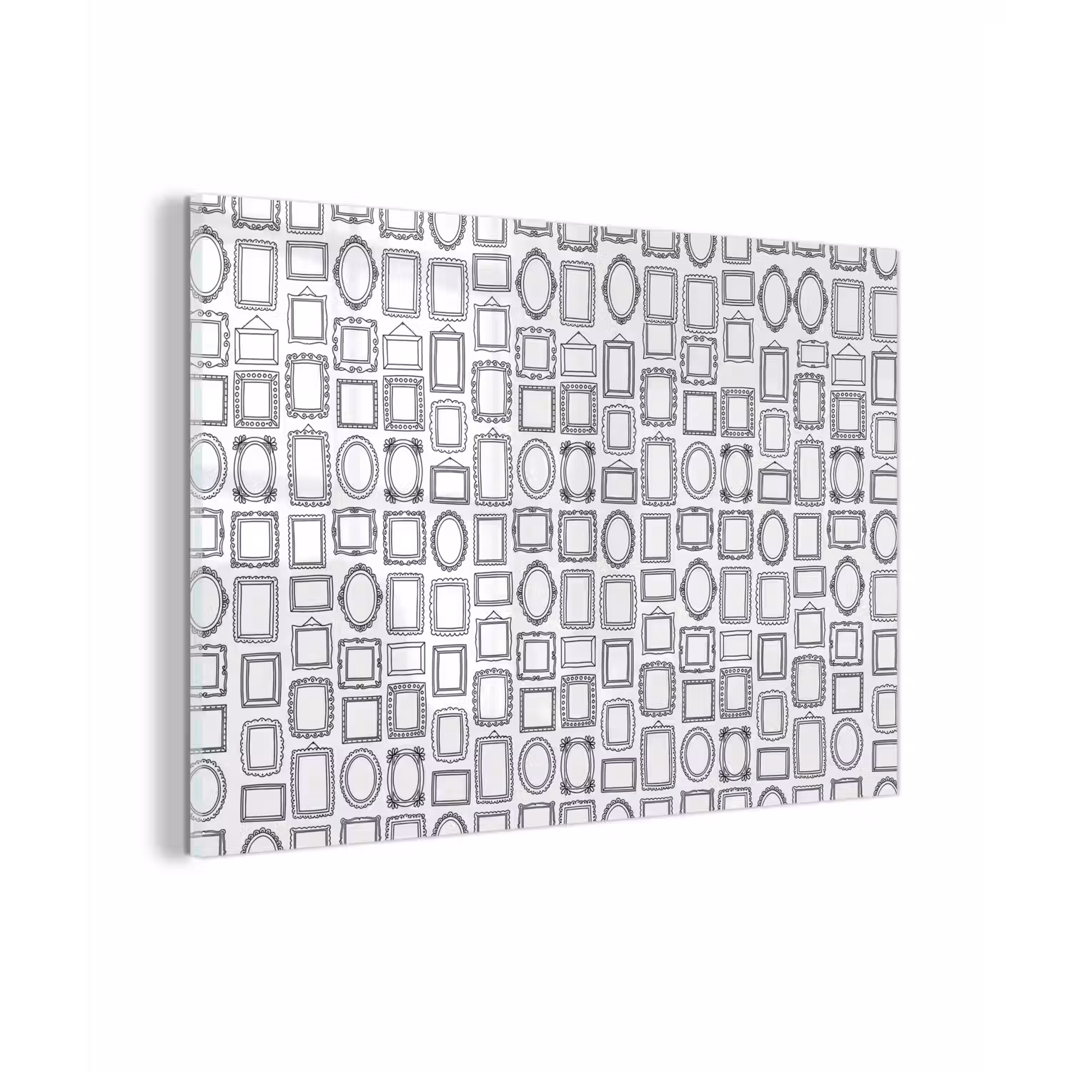 Lijsten - Patroon - Decoratie - Schets - Zwart-wit plexiglas 5mm klein -zzzproduct_nieuw