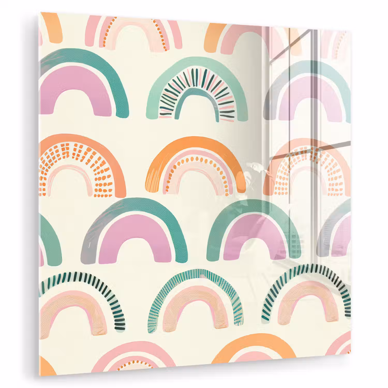 Regenboog - Pastel - Patroon plexiglas 5mm klein -zzzproduct_nieuw