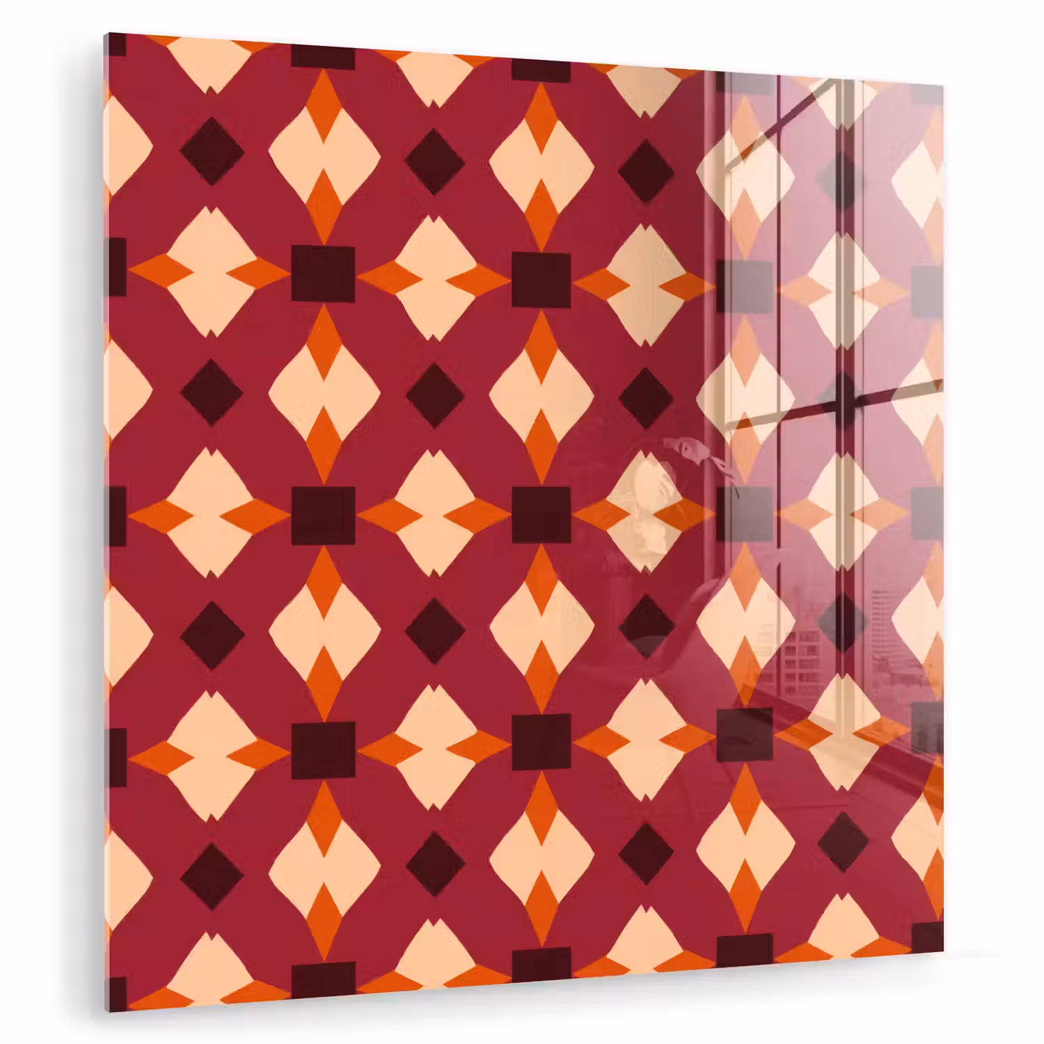 Retro - Patroon - Kleurrijk plexiglas 5mm klein 11 -zzzproduct_nieuw