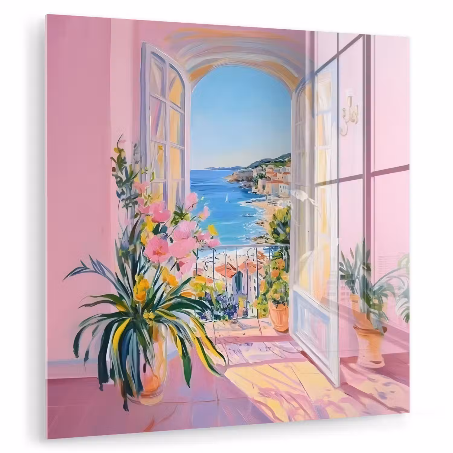 Roze - Buiten - Verf plexiglas 5mm klein -zzzproduct_nieuw
