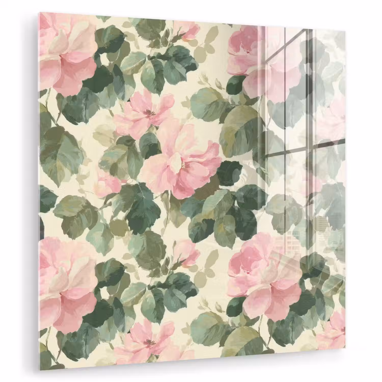 Rozen - Botanisch - Roze plexiglas 5mm klein 11 -zzzproduct_nieuw