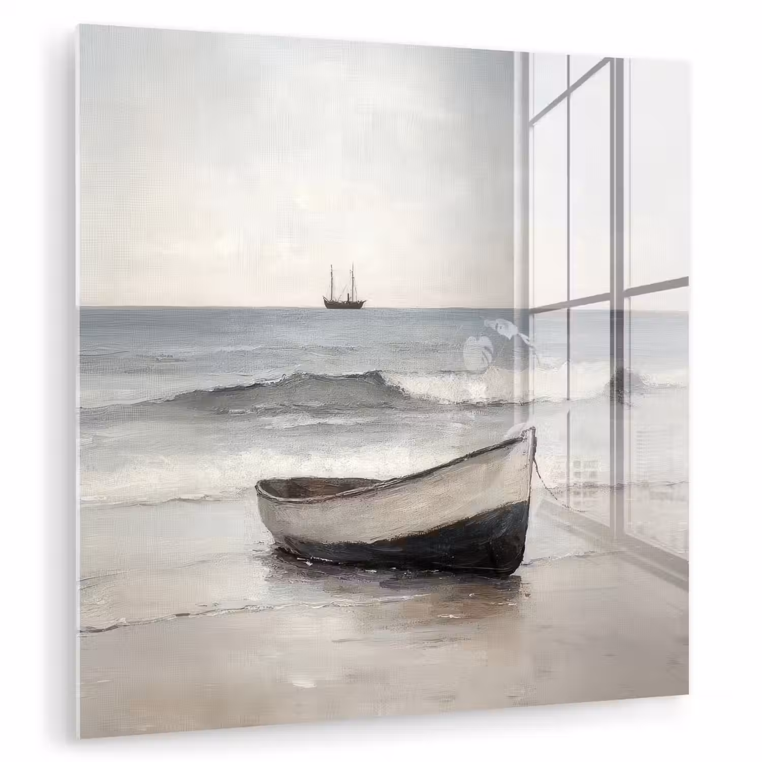 Roeiboot - Zee - Horizon plexiglas 5mm klein -zzzproduct_nieuw