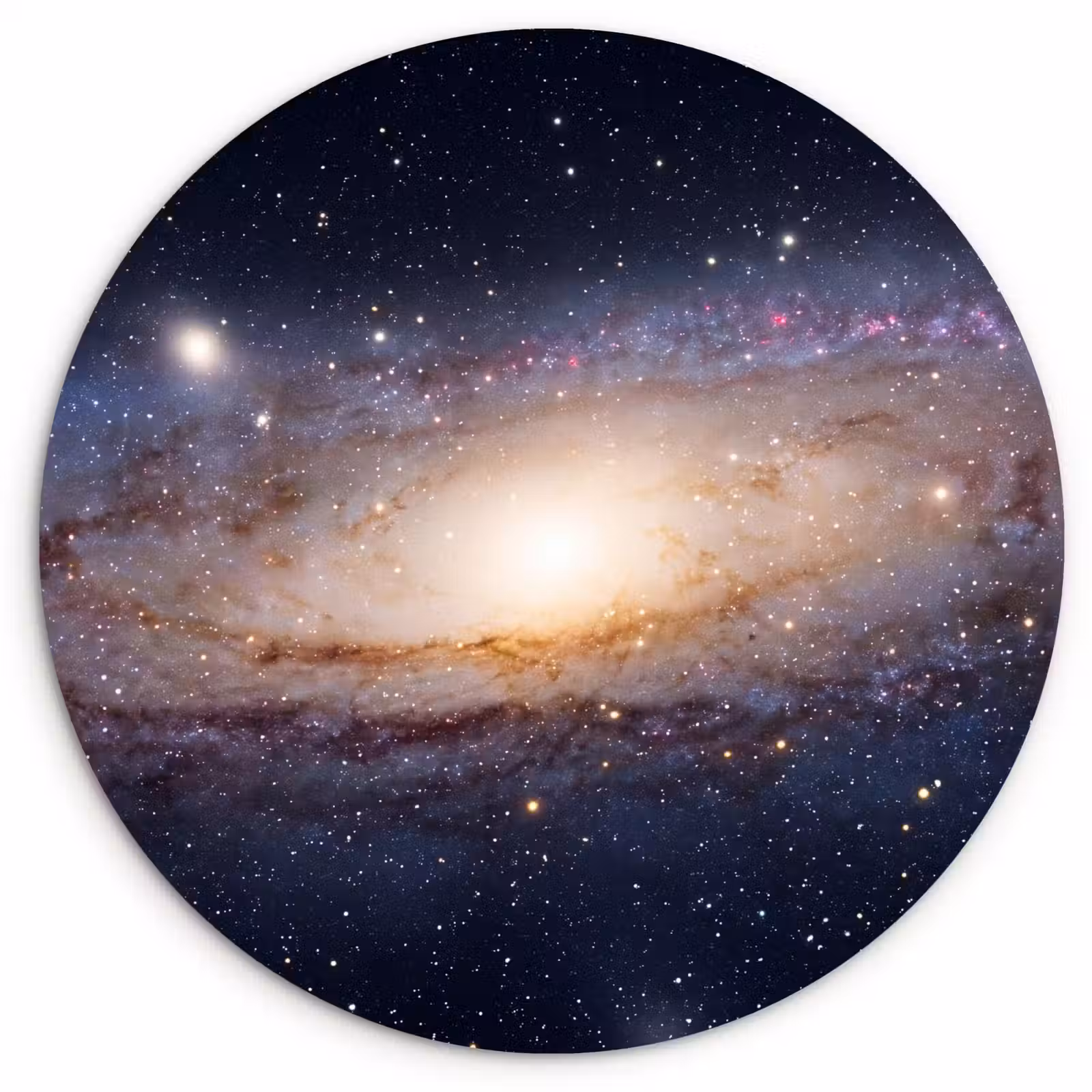 Glasbild Rund - Galaxie – Weltraum – Kosmos - Sterrenstelsel - Ruimte - Kosmos Wandcirkel plexiglas klein