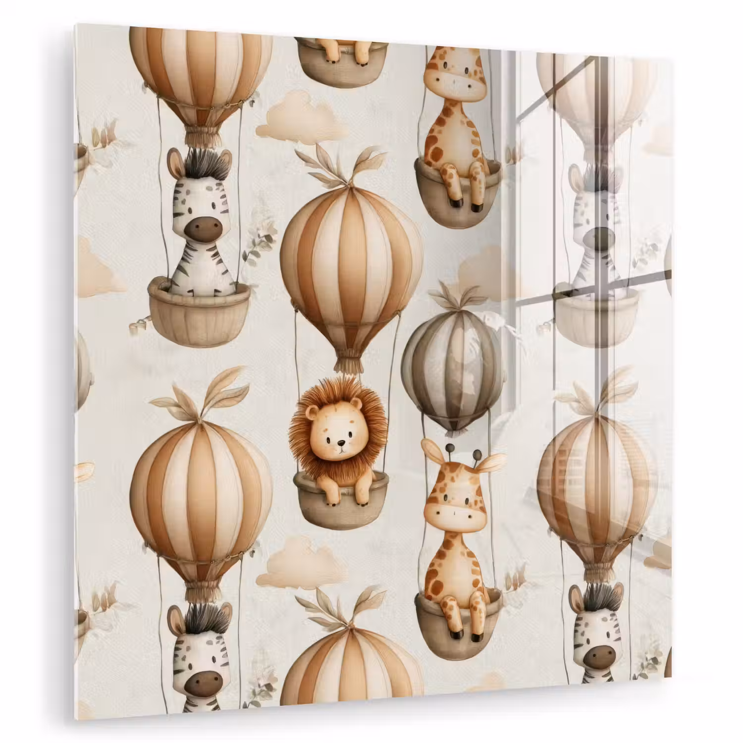 Safari - Luchtballonen - Taupe plexiglas 5mm klein 11 -zzzproduct_nieuw