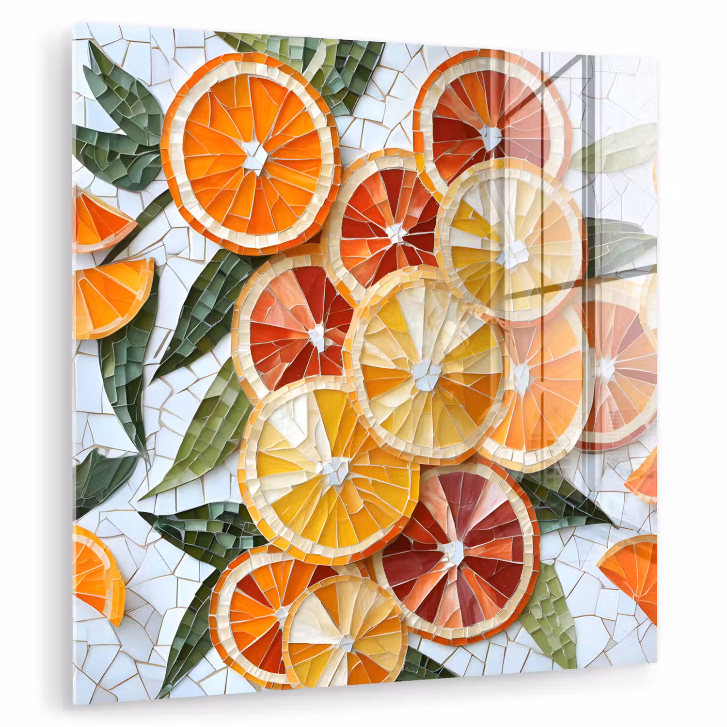 Schijfjes - Fruit - Oranje - Mozaïek plexiglas 5mm klein -zzzproduct_nieuw