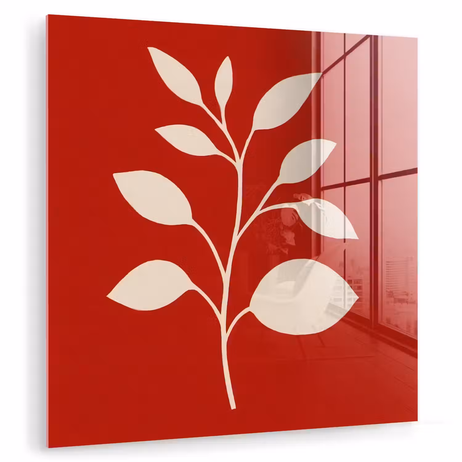 Silhouet - Bladeren - Tak plexiglas 5mm klein -zzzproduct_nieuw