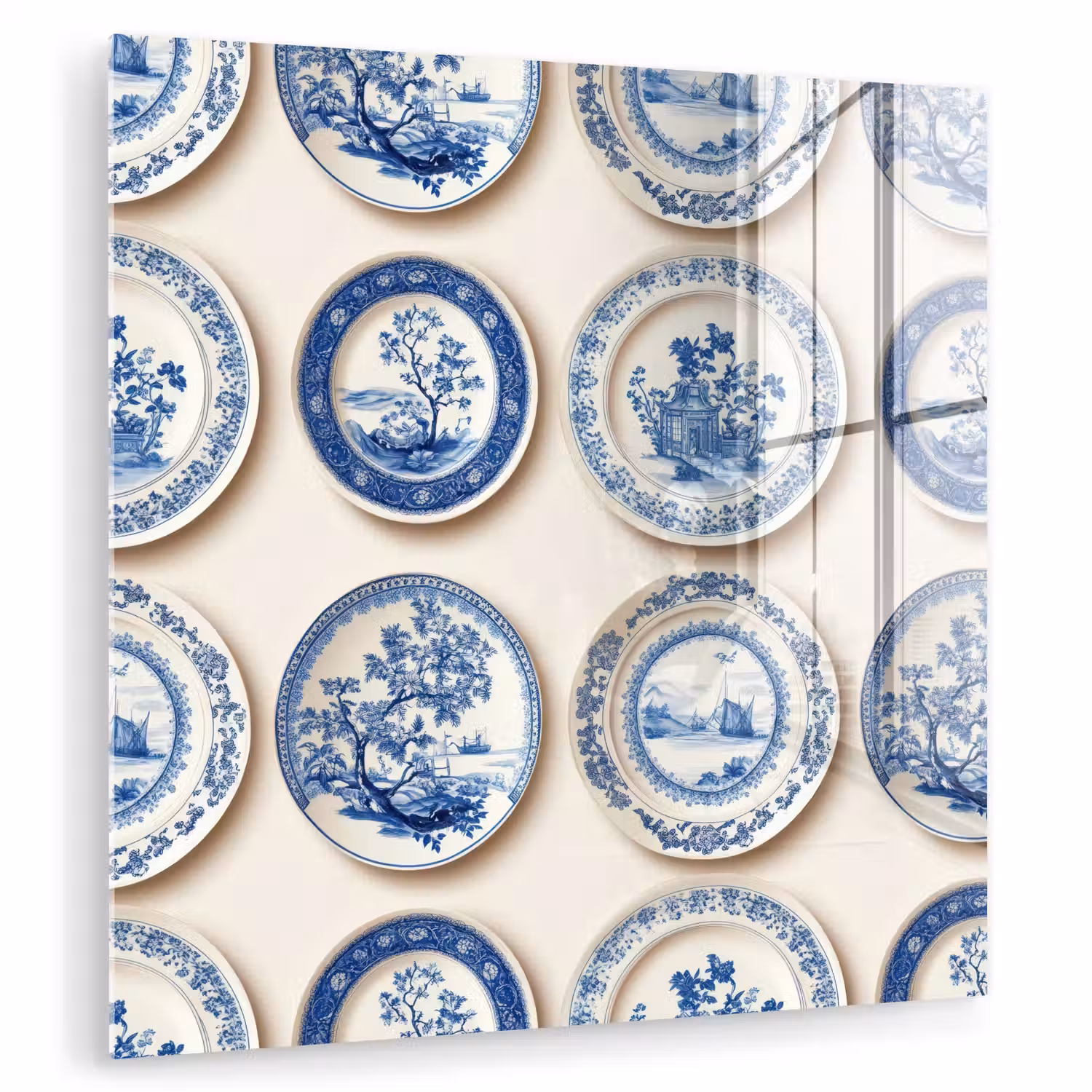 Borden - Bomen - Planten - Blauw plexiglas 5mm klein 11 -zzzproduct_nieuw