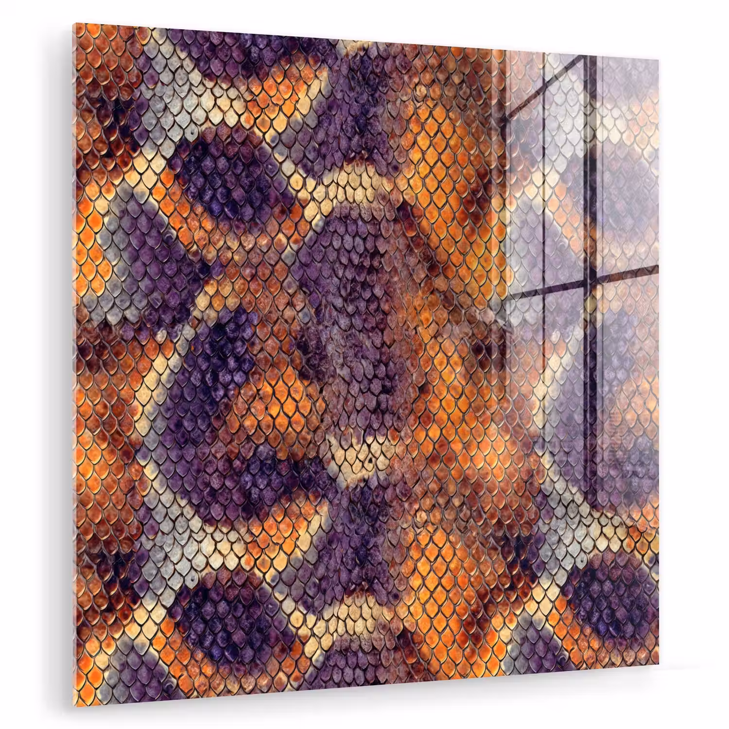 Slang - Kleurrijk - Schubben plexiglas 5mm klein 11 -zzzproduct_nieuw
