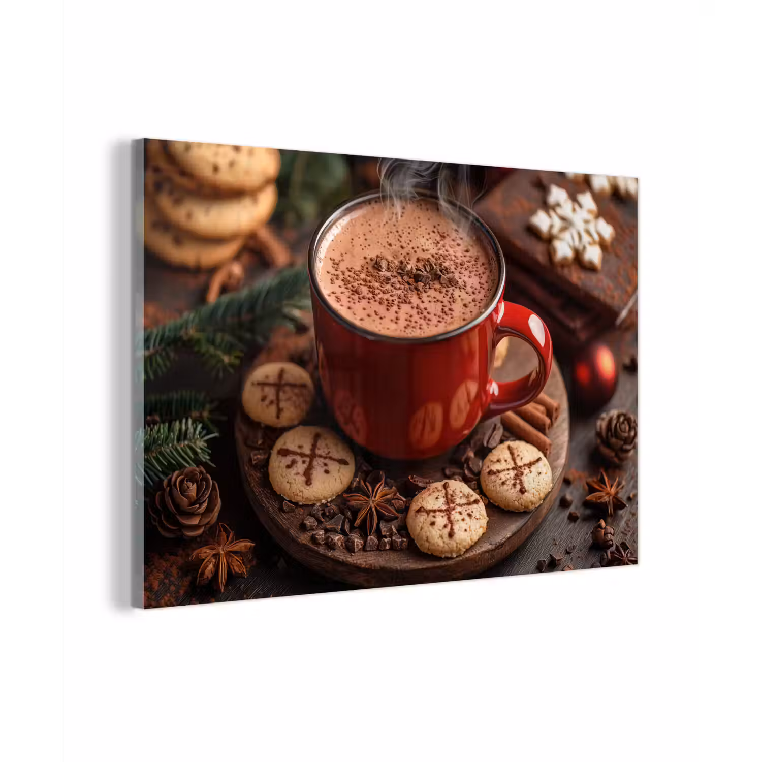 Chocolademelk - Mok - Winter - Kerst - Gezelligheid plexiglas 5mm klein -zzzproduct_nieuw