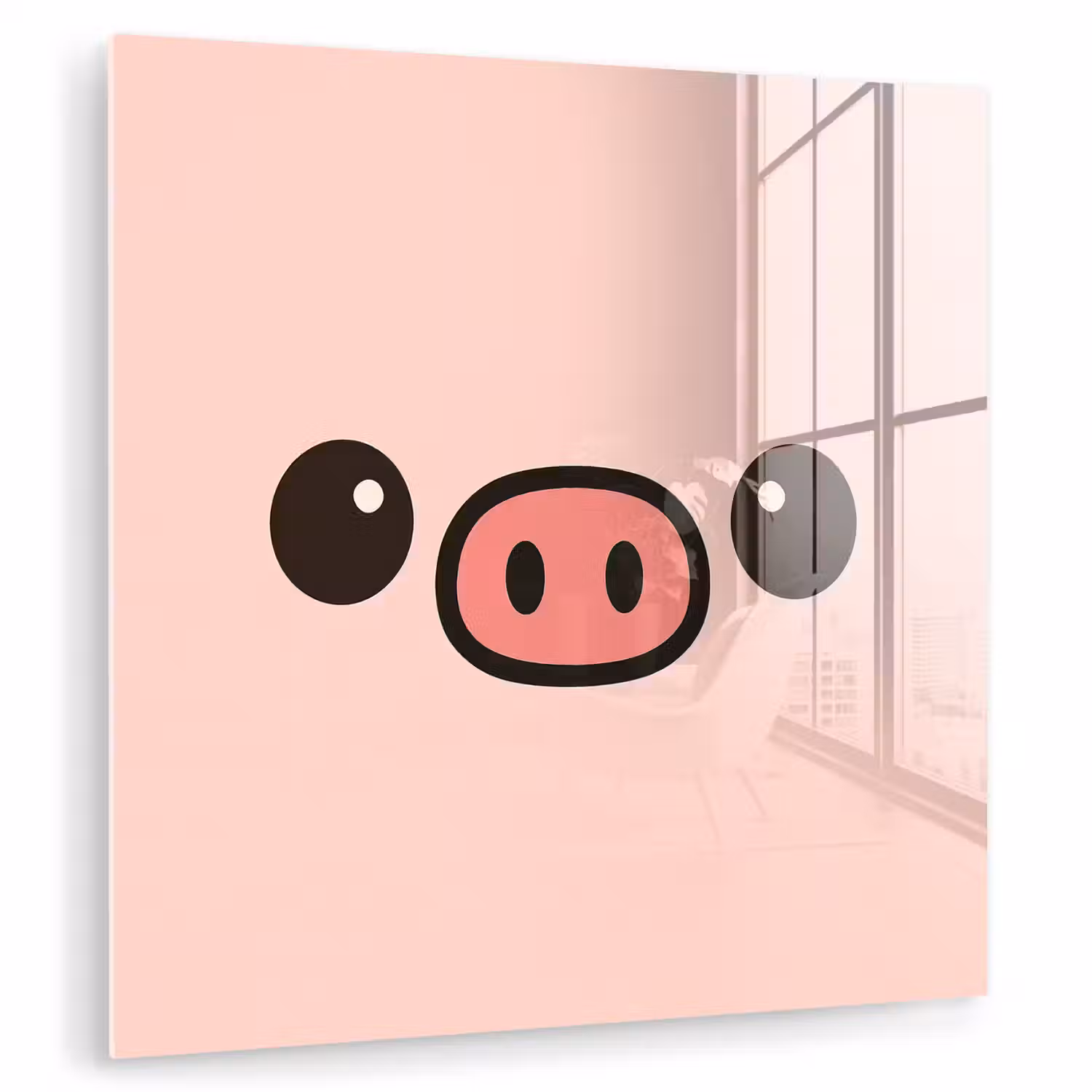 Varken - Roze - Minimalistisch plexiglas 5mm klein -zzzproduct_nieuw