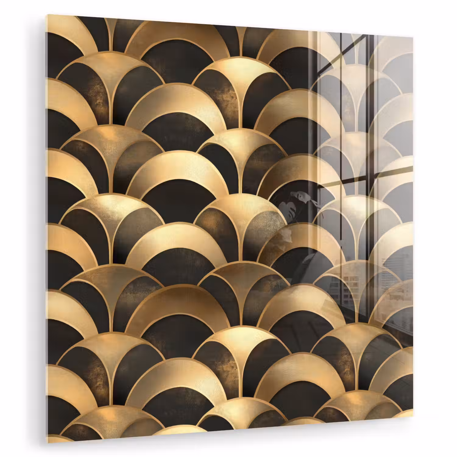 Schubben - Structuur - Goud plexiglas 5mm klein 11 -zzzproduct_nieuw