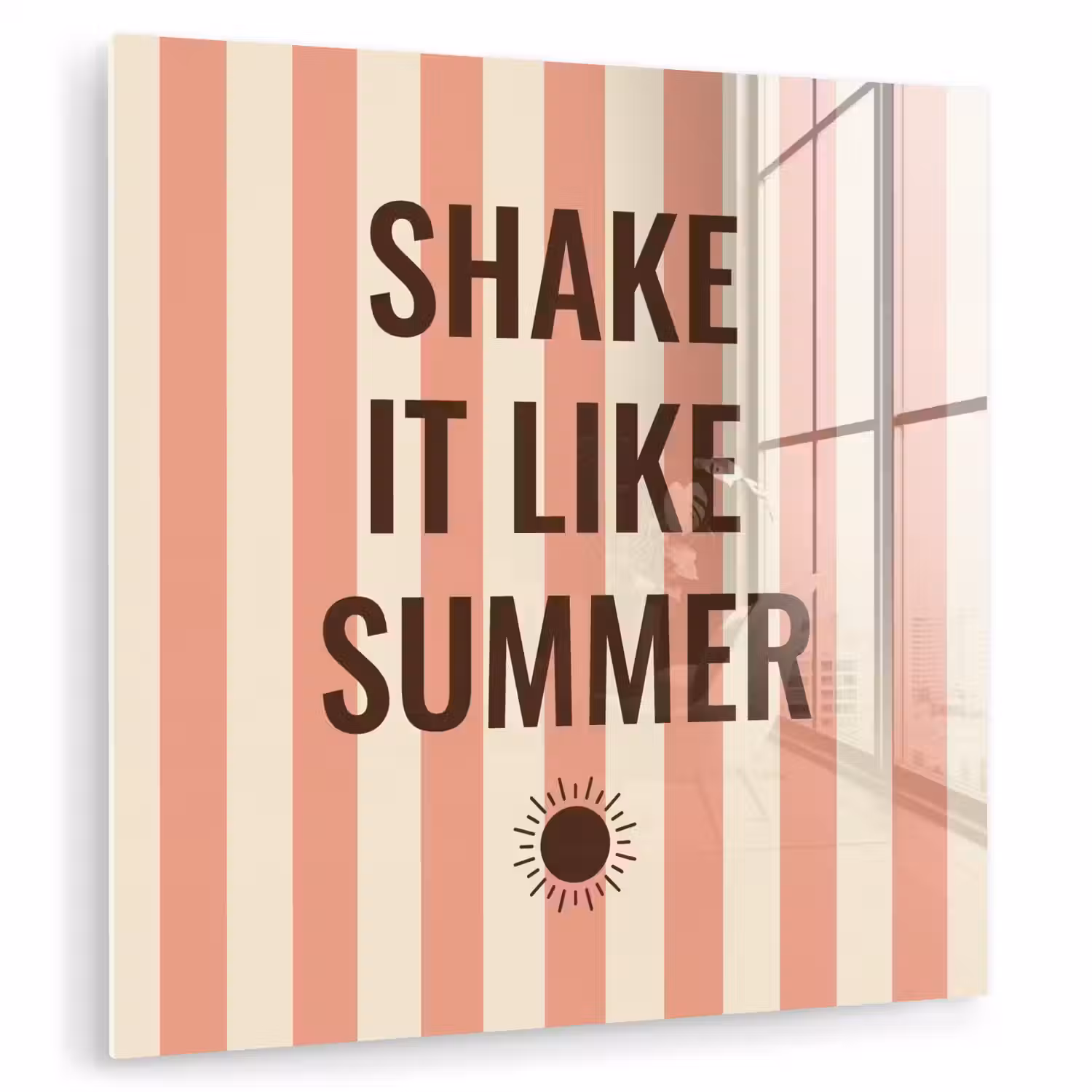 Zomer - Quote - Strepen plexiglas 5mm klein -zzzproduct_nieuw